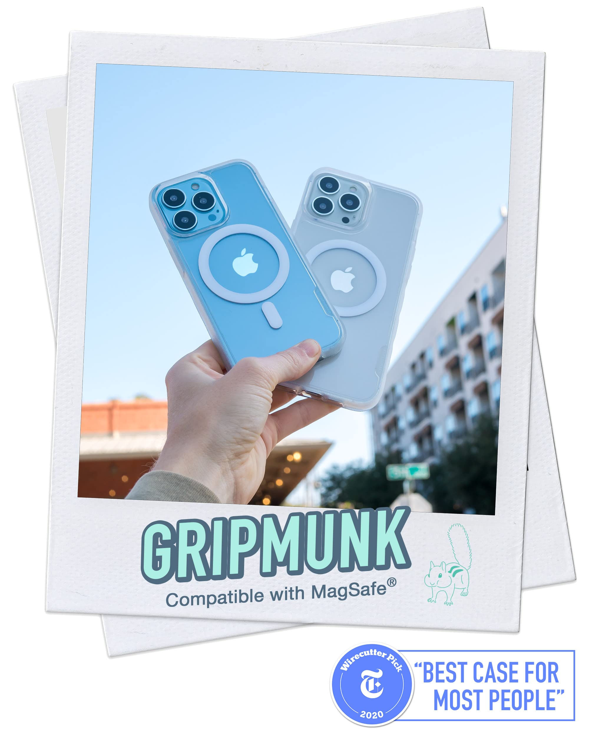 Smartish Iphone 13 Pro Max Slim Case   Gripmunk Compatible With Magsafe [Lightweight + Protective] Thin Grip Cover   Nothin' To Hide