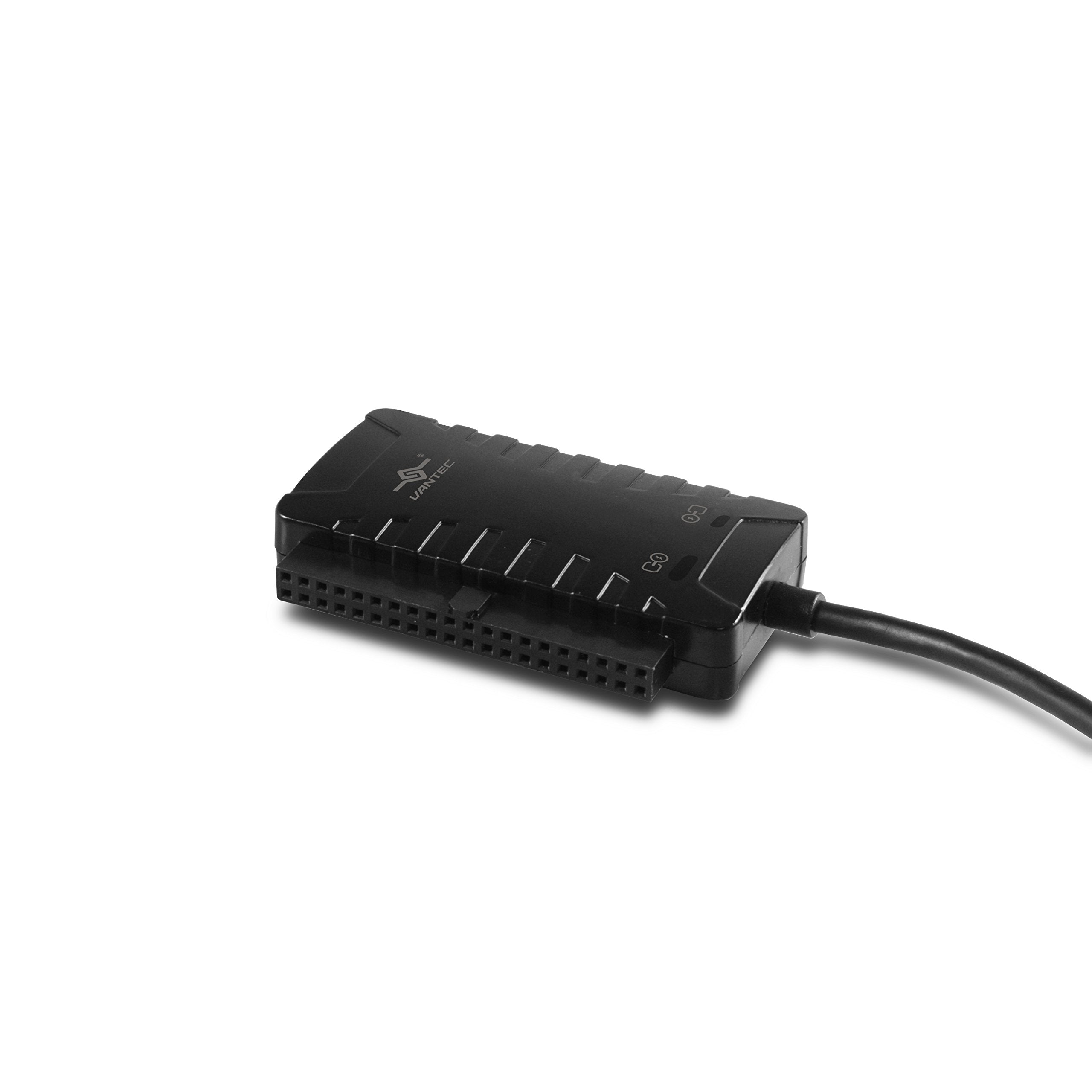 Vantec SATA/IDE to USB 3.0 Adapter, Small, Black, Model CB-ISA225-U3, Copper Material