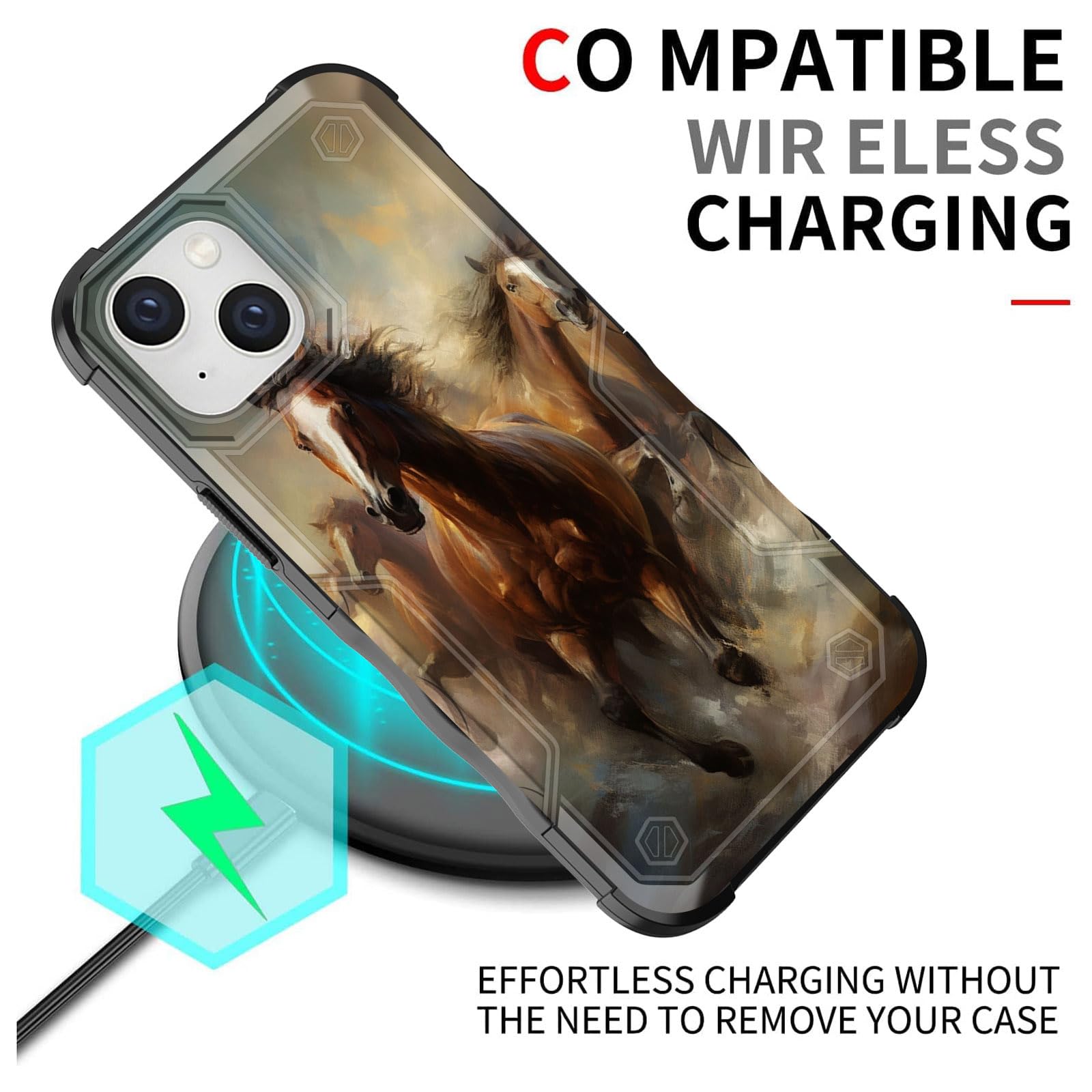 Efgwsder For Iphone 16 Case,[Dual Layer][10 Ft Military Grade Drop Protection] Heavy Duty Shockproof Case For Iphone 16 6.1'' 20