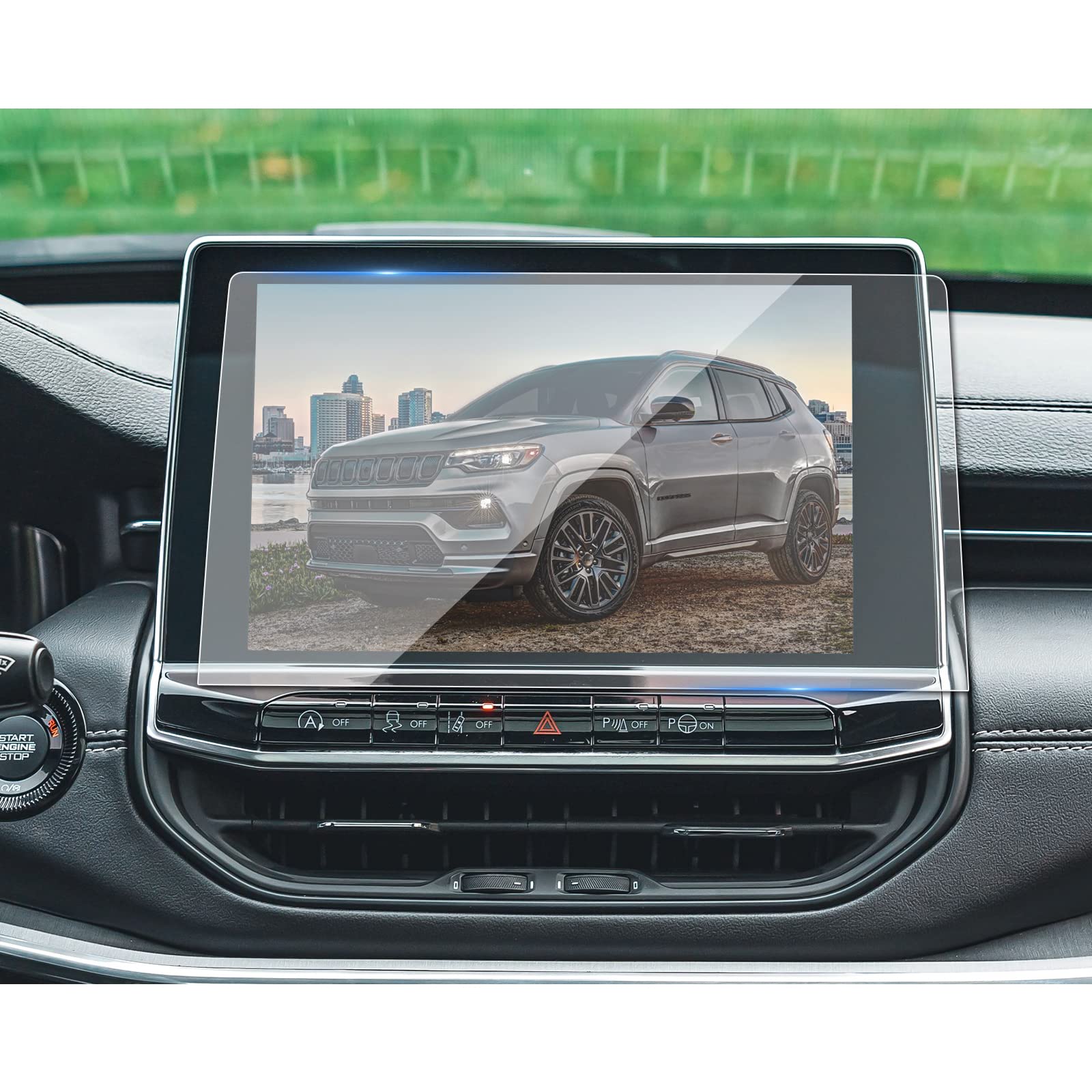 Upgraded For 2023 2024 2025 Jeep Compass Accessories Screen Protector For Jeep Compass 2022 2023 2024 2025 10.1 Inch Center Control Touchscreen Car Navigation Protector Films, 2023 2024 Compass Screen Protector Hd 9H Scratch Resistant