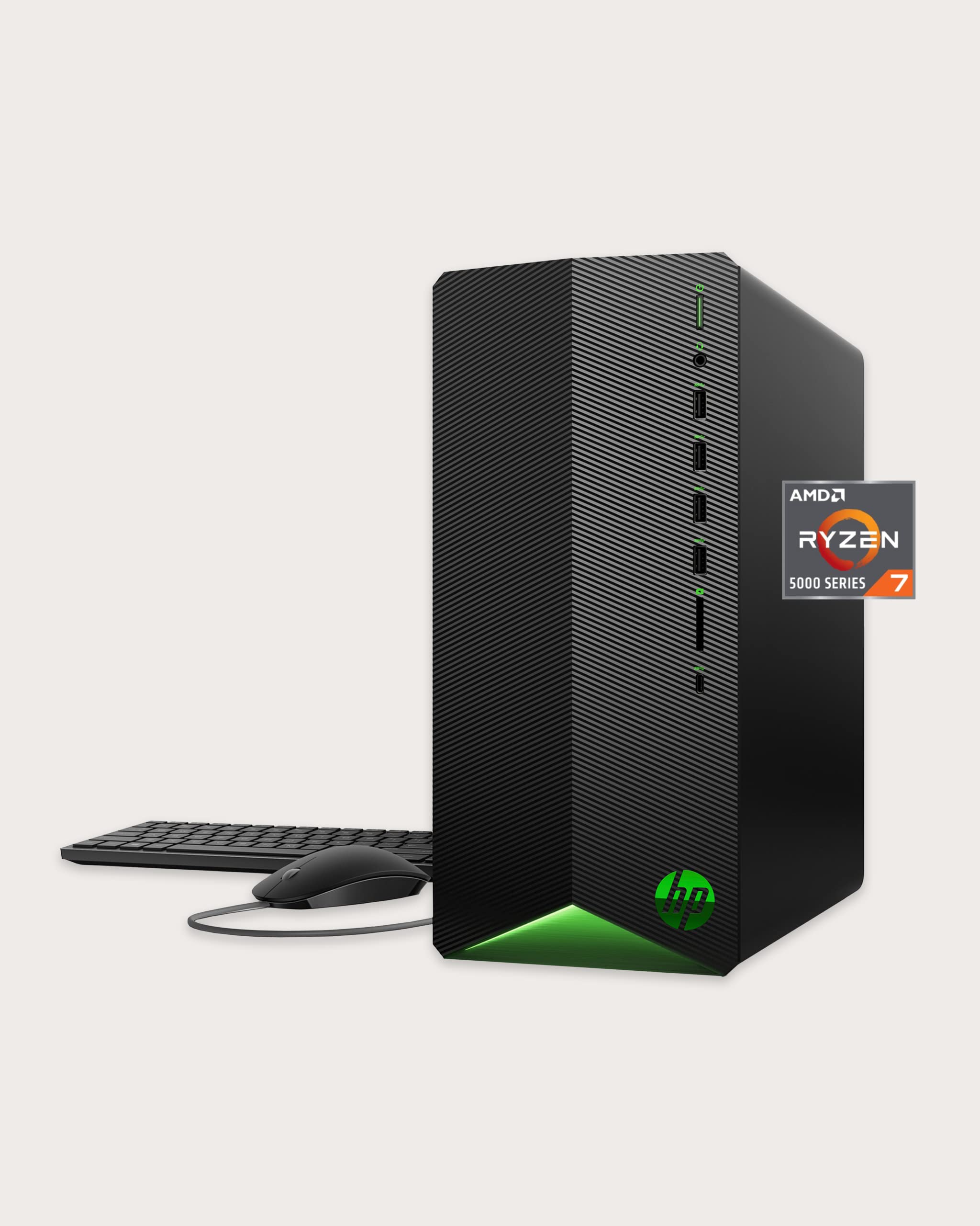 Hp Pavilion Gaming Desktop, Amd Ryzen 7 5700G Processor, Nvidia Geforce Rtx 2060 Graphic, 16 Gb Ram, 1 Tb Ssd, Windows 11 Pro (T