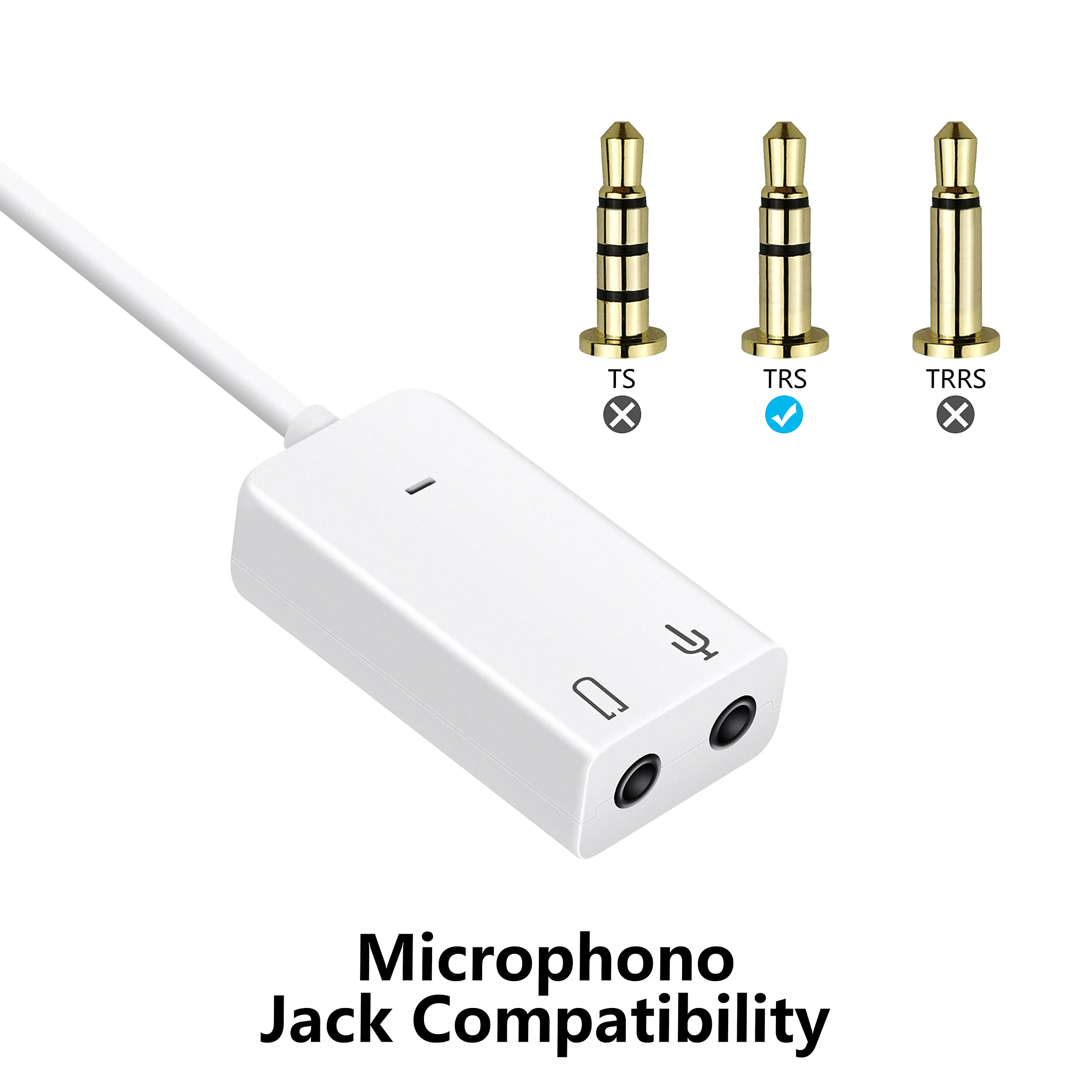 Usb Sound Card Adapter Yacsejao 7.1 Channel External Audio Adapter Stereo Sound Card Converter 3.5Mm Aux Microphone Jackfor Wind