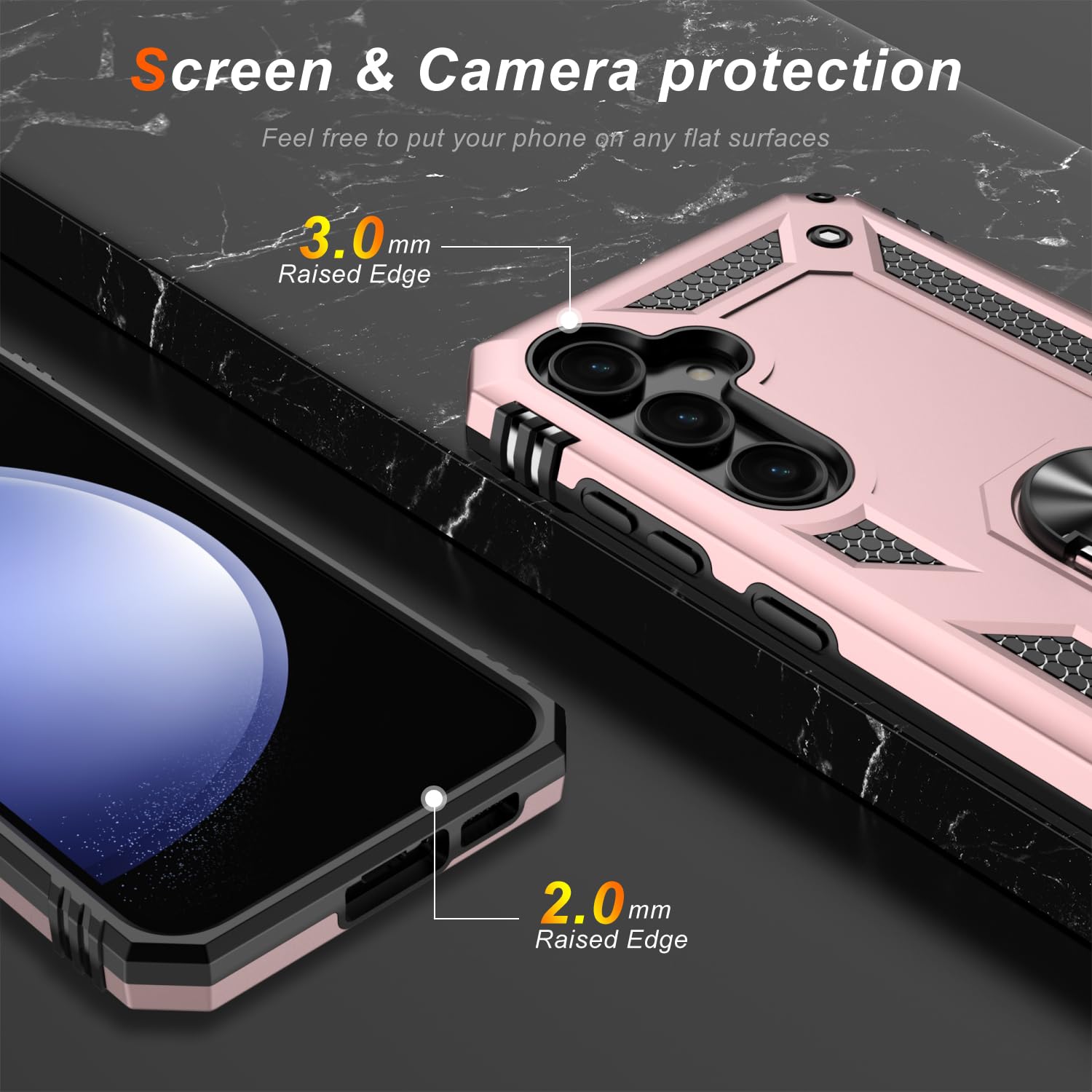 Lumarke For Galaxy S21 Fe Case With Screen Protector,Pass 16Ft. Drop Tested Military Grade Protective Phone Cover With Magnetic