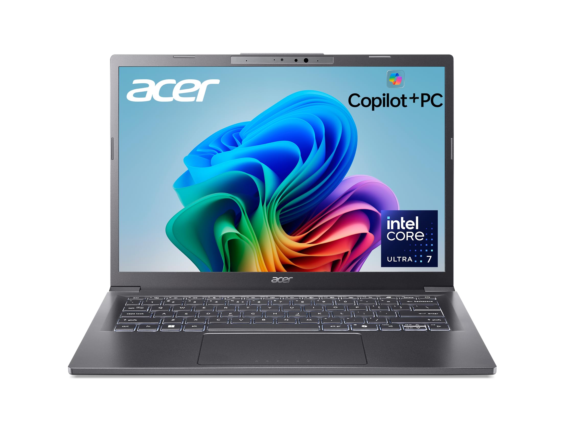 acer Aspire 14 AI Copilot+ PC | 14 WUXGA Display | Intel Core Ultra 7 Processor 256V | NPU: Up to 47 Tops - GPU: Up to 64 Tops |