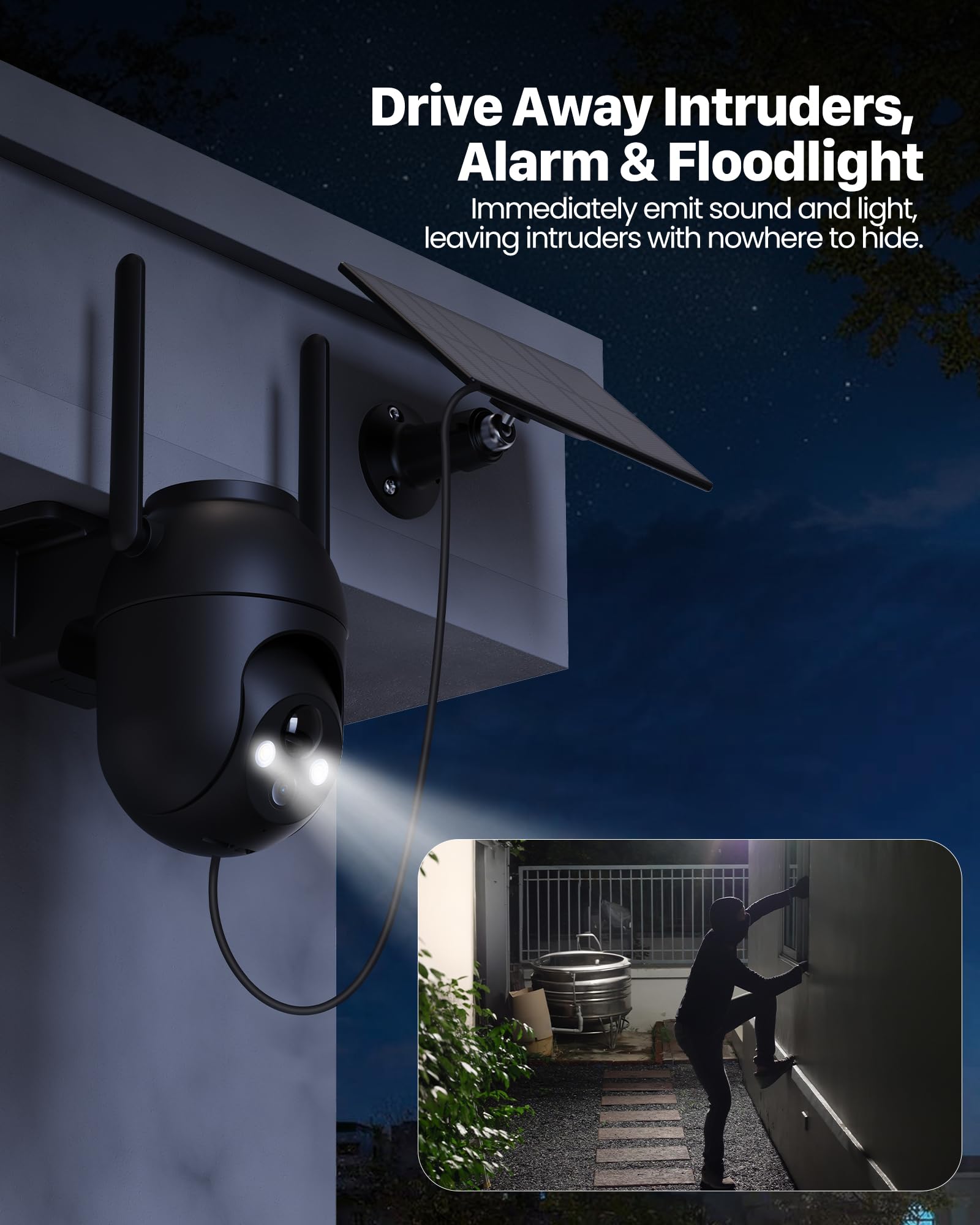 Security Cameras Wireless Outdoor: Solar Cameras For Home Security Battery Wifi Cameras Outside Surveillance Camera Ptz 360 Cctv