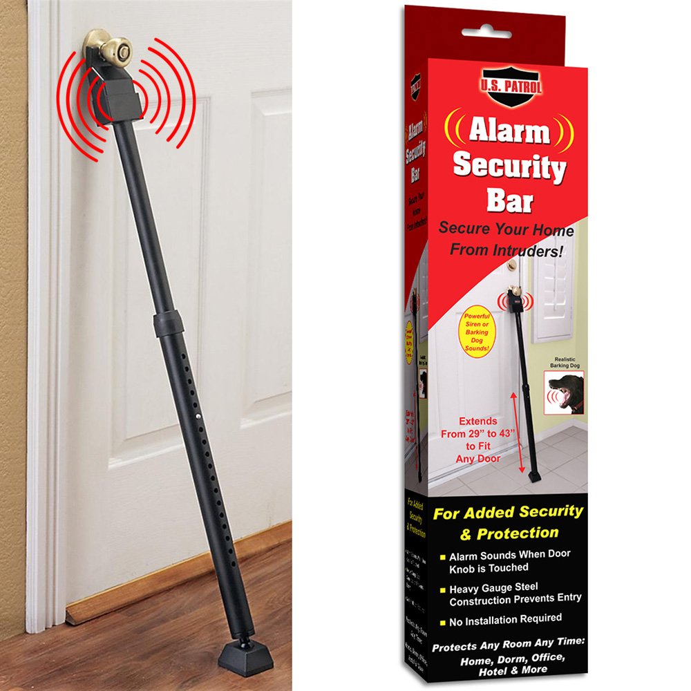 U.S. Patrol JB5322 Alarm Security Bar extends from 29 to 43
