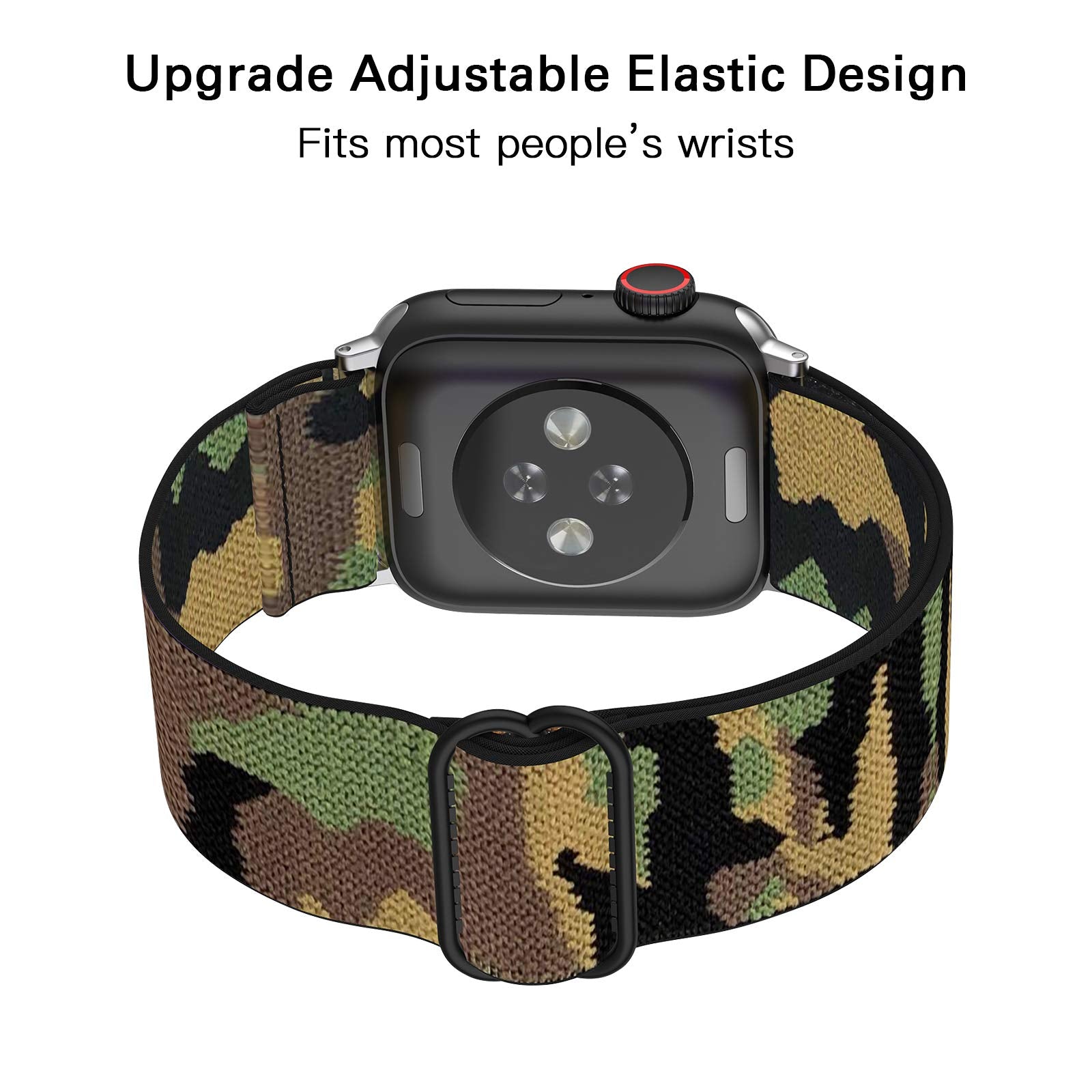 Miterv Stretchy Nylon Loop Bands Compatible With Apple Watch 38Mm 40Mm Djustable Soft Elastics Strap Compatible With Apple Watch