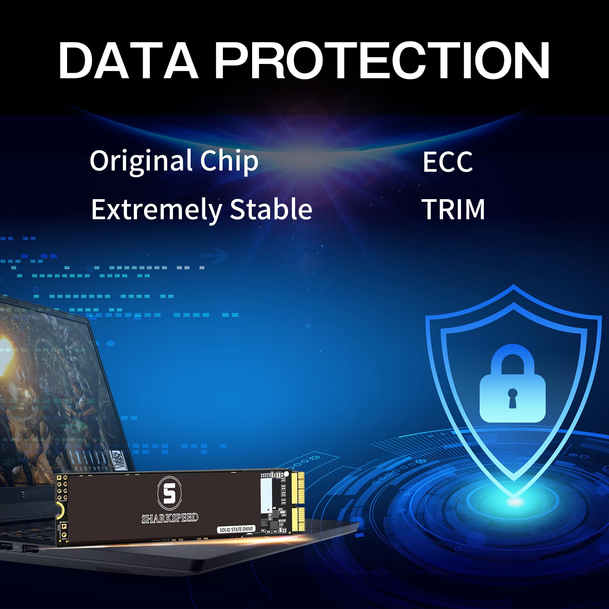 Sharkspeed Ssd 512Gb Nvme Replacement For Macbook Air A1465 A1466(2013 2015,2017), Macbook Pro A1502 A1398(Retina 2013 2015), Im