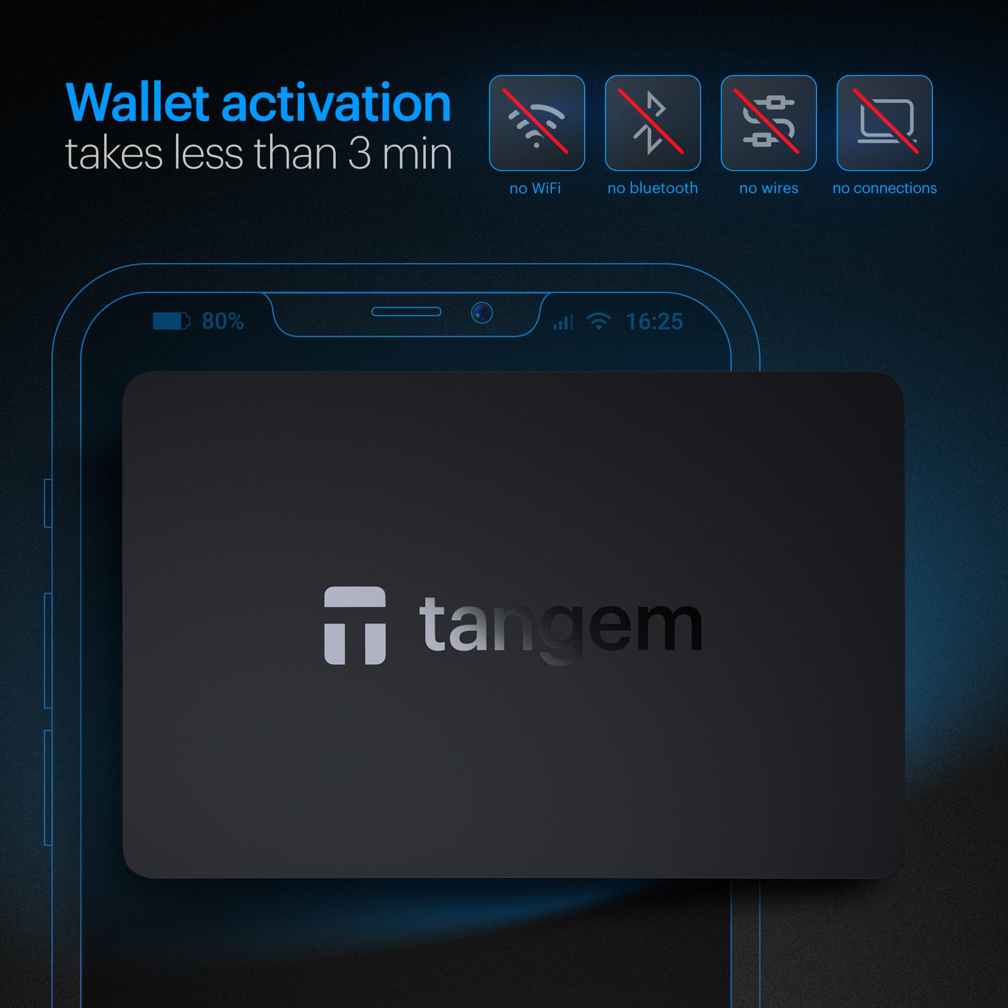 Tangem Wallet 2.0 Pack Of 2   Secure Crypto Wallet   Trusted Cold Storage For Bitcoin, Ethereum, Nft'S & More Coins   100% Offli