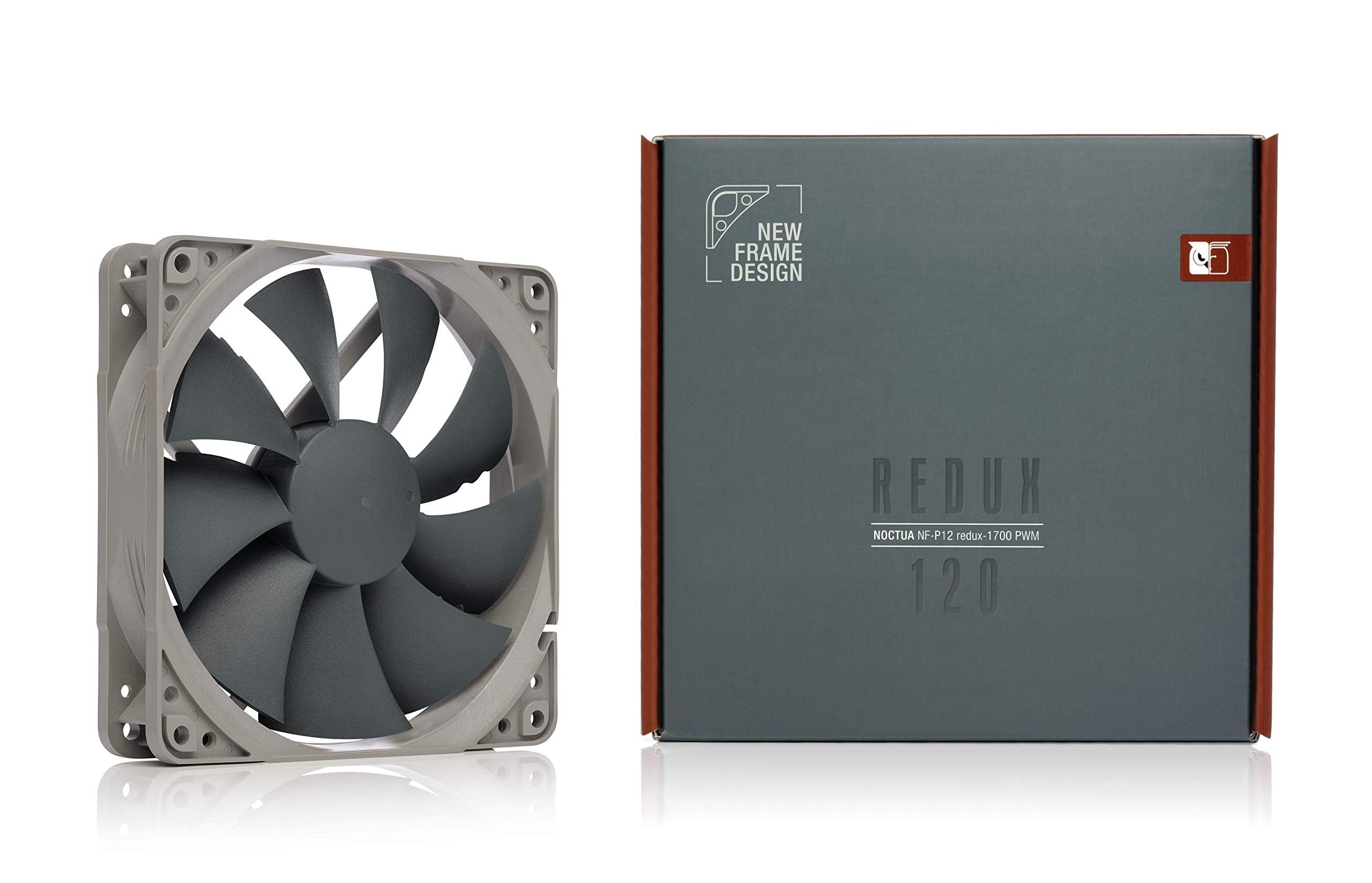 Noctua Nf P12 Redux 1700 Pwm, High Performance Cooling Fan, 4 Pin, 1700 Rpm (120Mm, Grey), Compatible With Desktop
