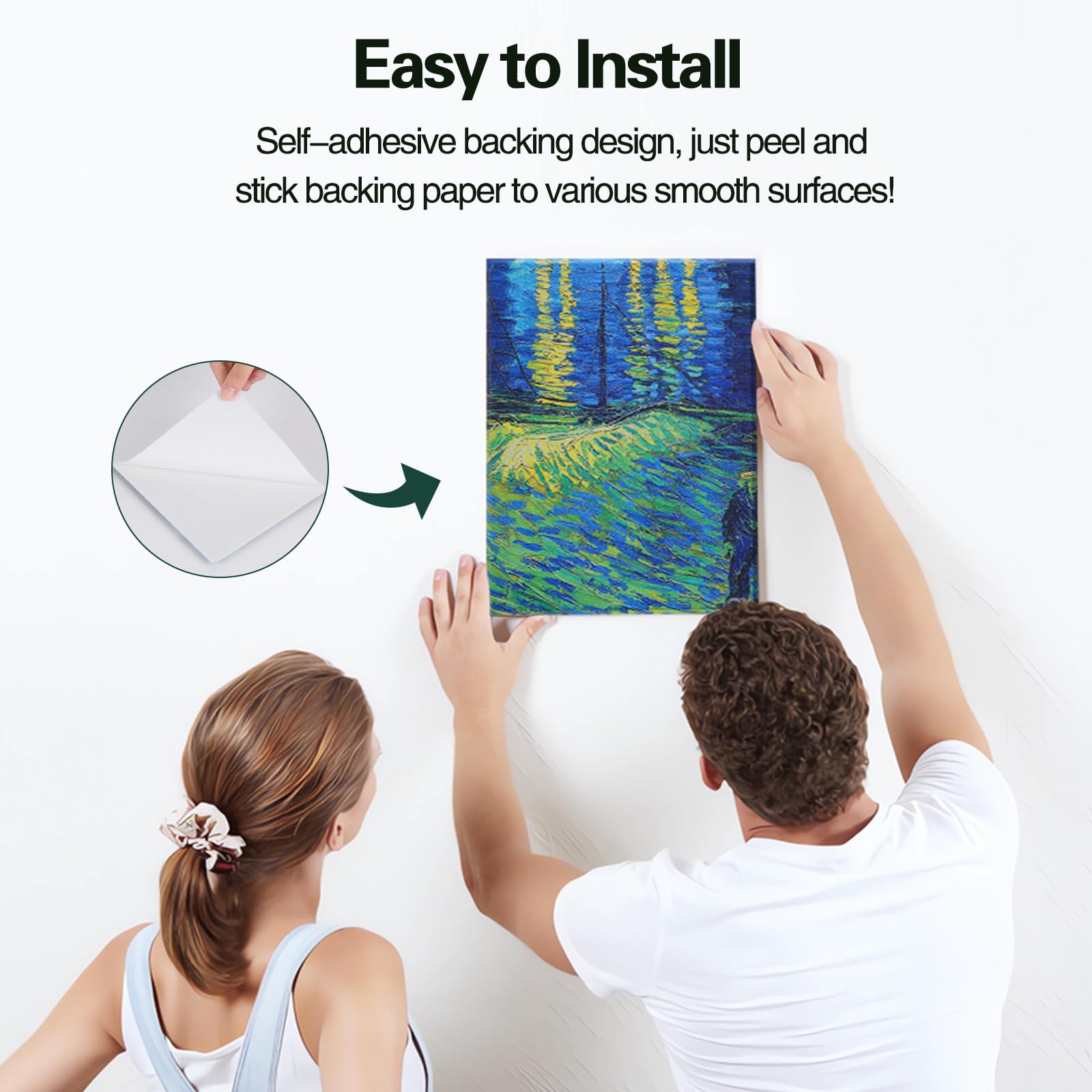 Tutmyrea 8 Pack Art Acoustic Panels, 48''X32'' Self Adhesive Soundproof Wall Panels, Decorative Sound Absorbing Panels, Acoustic