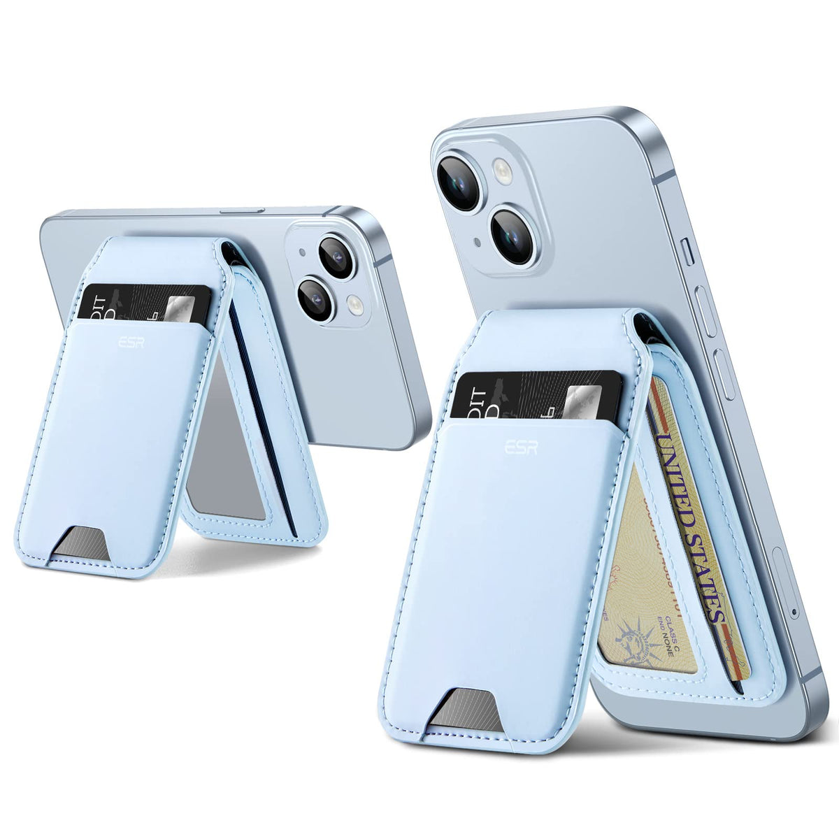 Esr Magnetic Wallet (Halolock), Compatible With Magsafe Wallet, Iphone Wallet With Adjustable Stand, For Iphone 15/14/13/12 Seri