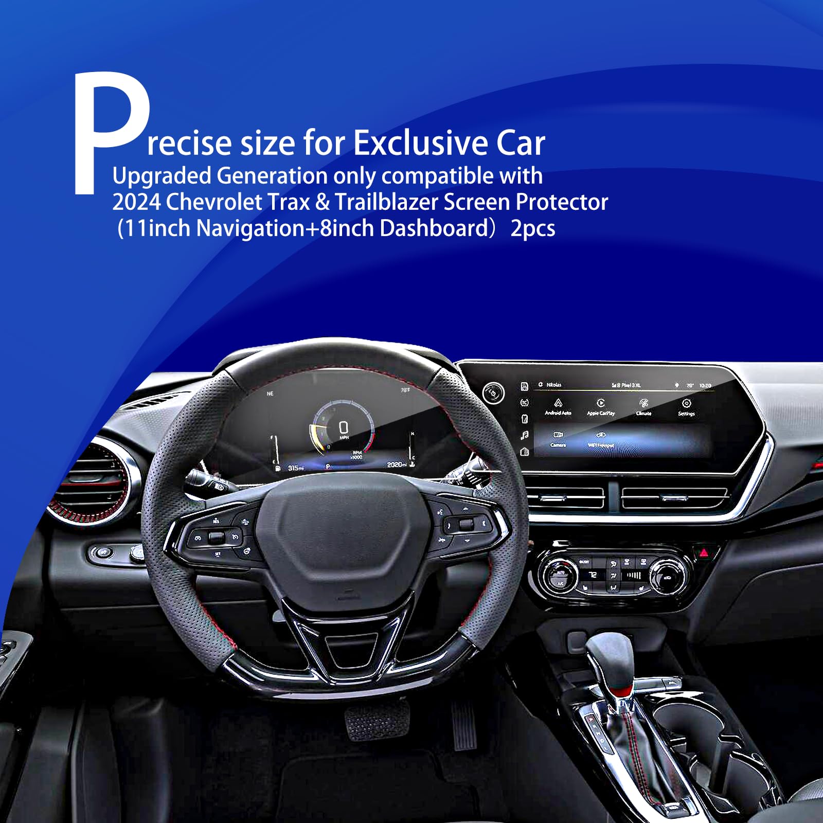 2024 2025 Chevy Trax Screen Protector For 2024 Chevy Trax Activ 2Rs Accessories 2024 Chevrolet Trax Chevy Trailblazer Screen Pro