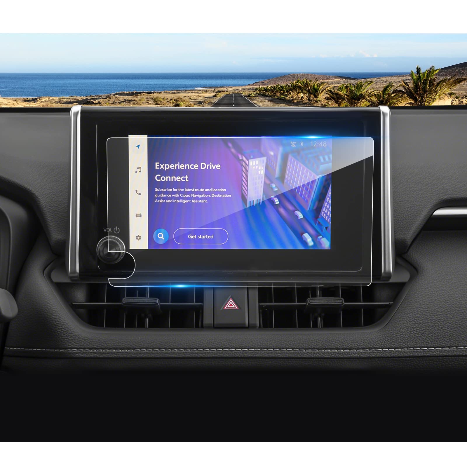 Coleya 2023 2024 Rav4/Rav4 Hybrid Screen Protector For Toyota Rav4 (Le/Xle/Adventure/Xle Premium/Se/Woodland Edition) 8 Inch Tou