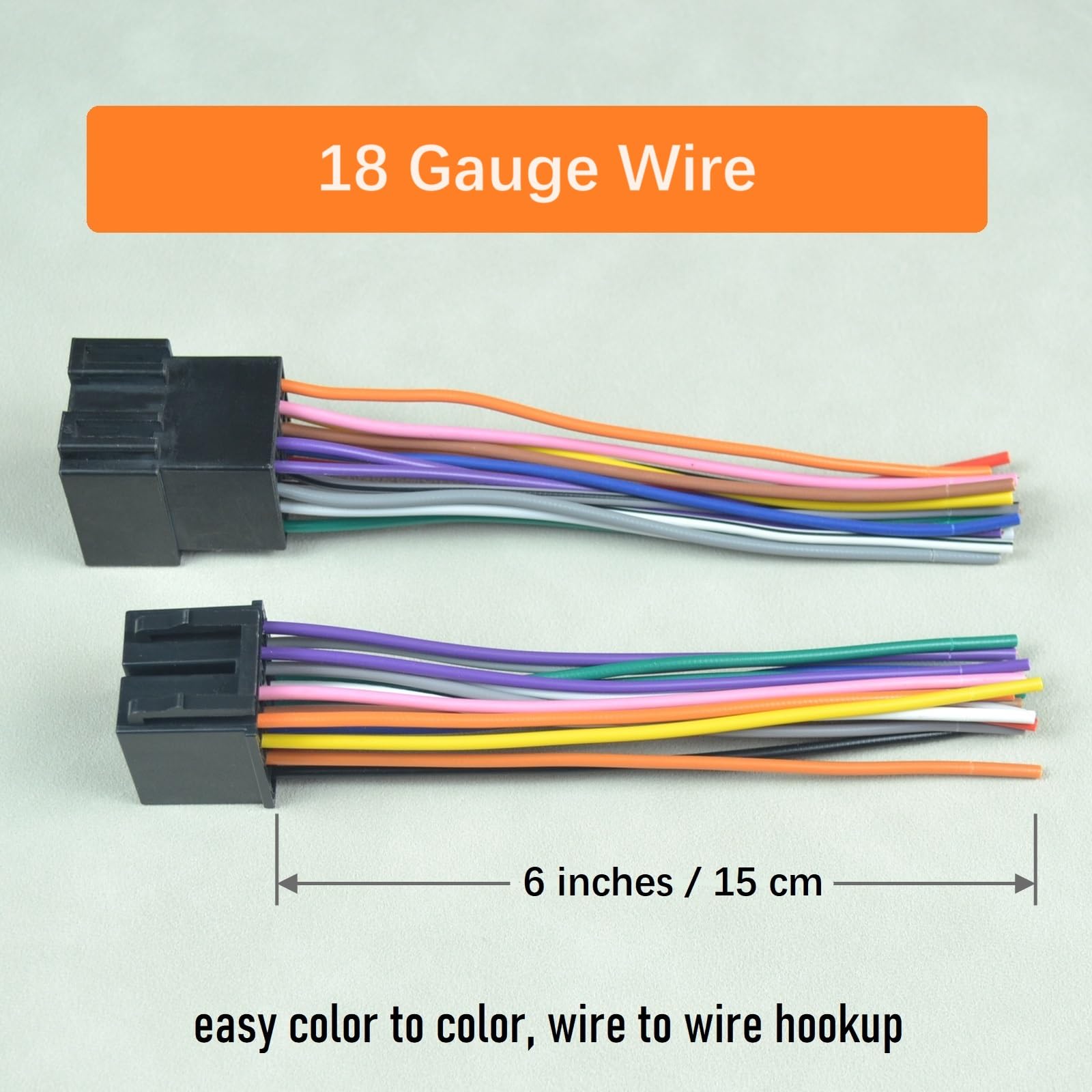 16 Pin Male Female Radio Iso Wire Harness Adapter For Peterbilt Freightliner International Semi Truck Volvo Sterling Mack Kenwor