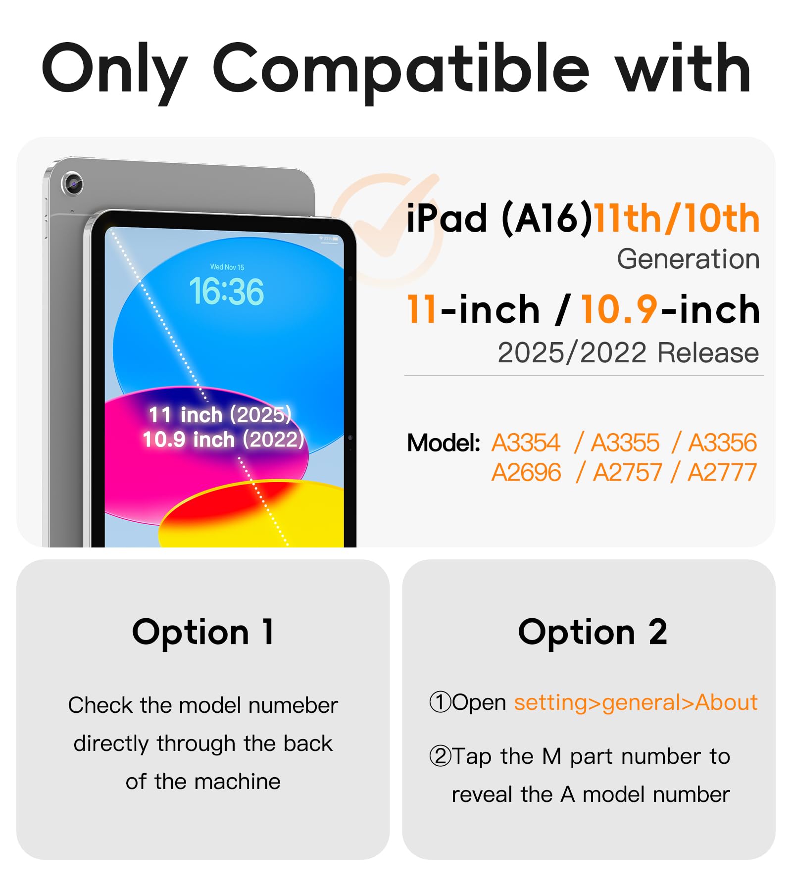 Batyue Case For Ipad (A16) 11Th/10Th Gen 11  /10.9   2025/2022 - Heavy Duty Shockproof Cover With 360 Rotating & 180 Folding