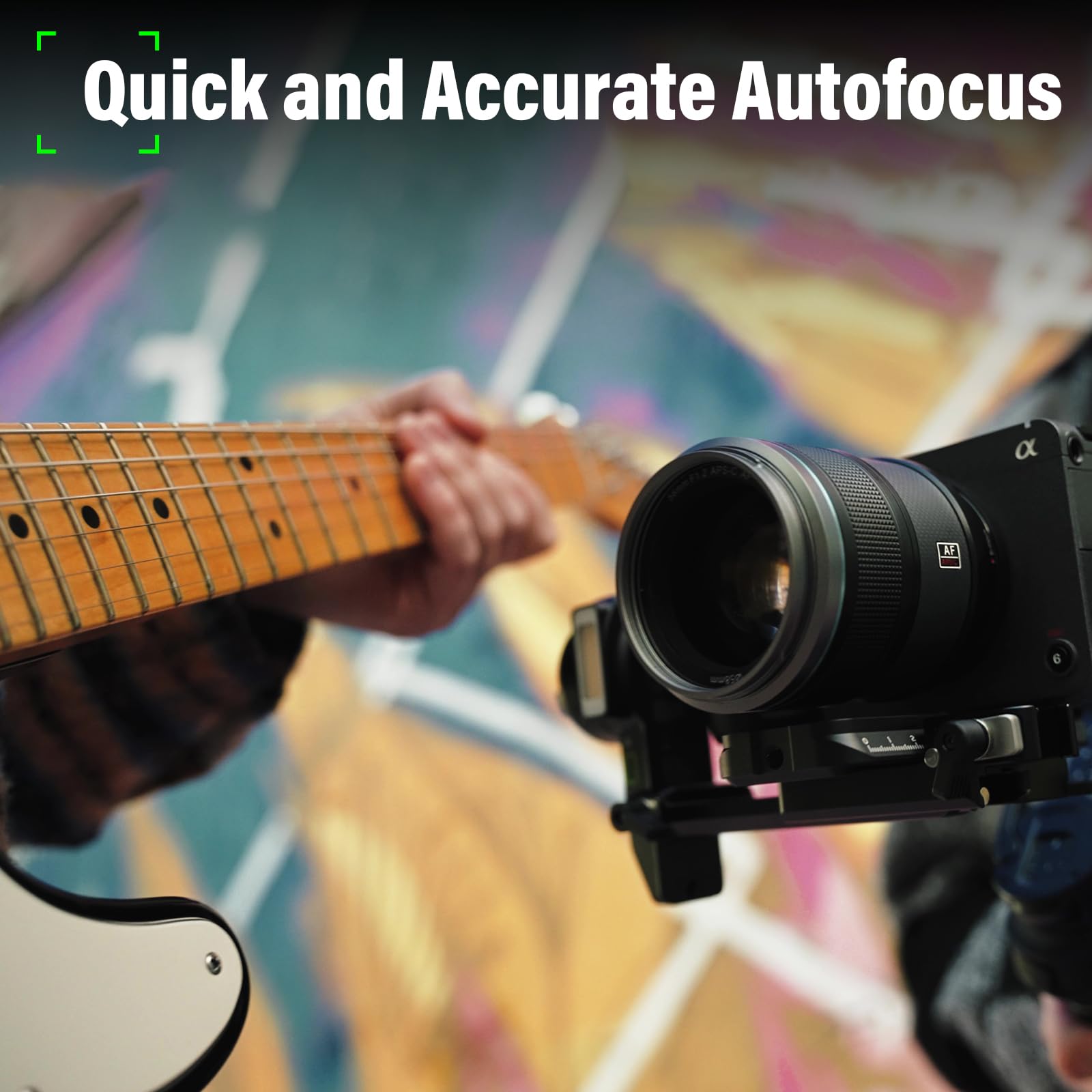 Sirui Sniper 56Mm Autofocus Lens, F1.2 Wide Angle Aps C Camera Lens For A5 A6 A7 Fx A9 Zv E Series (E Mount, Black)