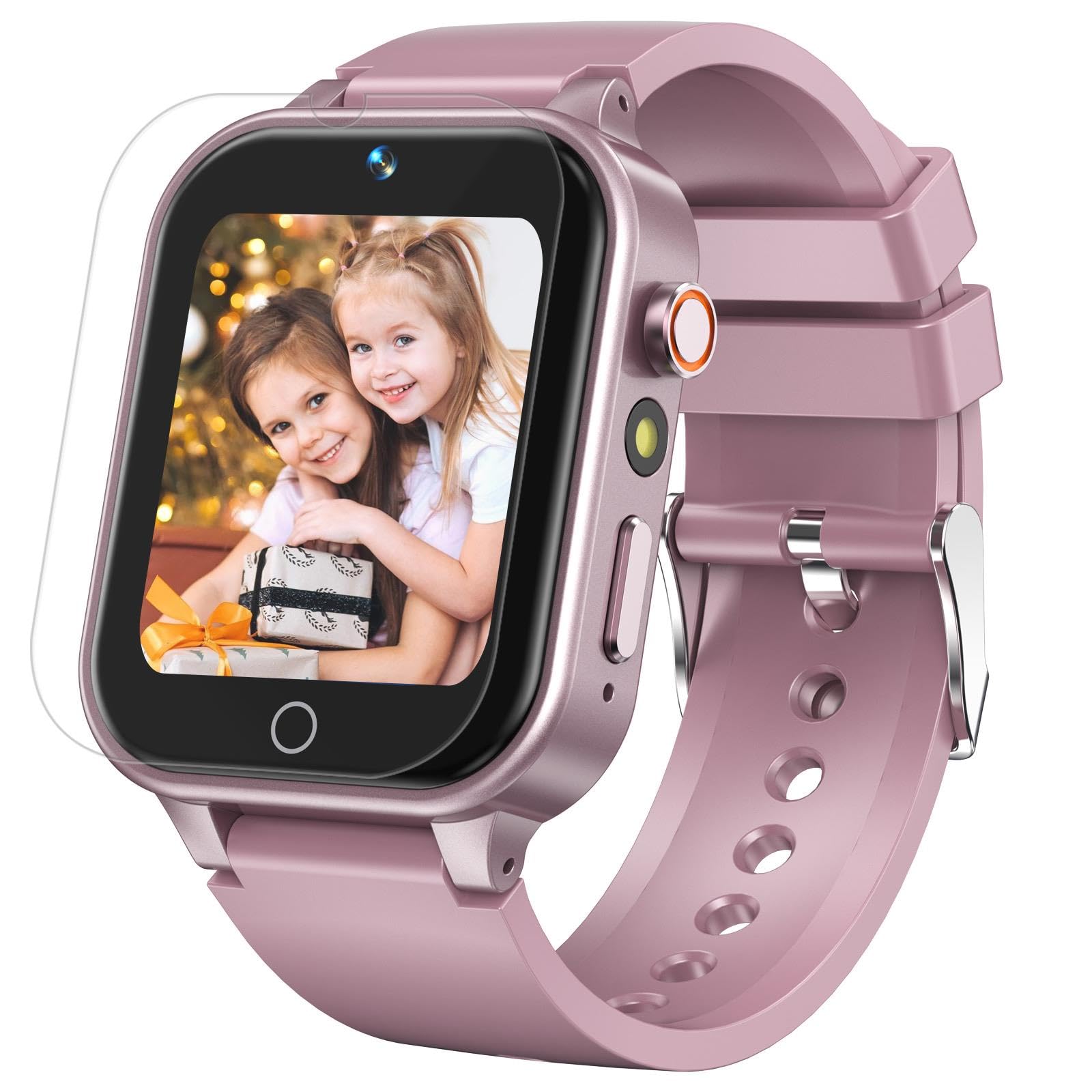 Derui 1.5 Inches Kids Smart Watch For Boys Girls, 26 Puzzle Games, Smartwatch With Camera, Pedometer, Video Voice Music Player L