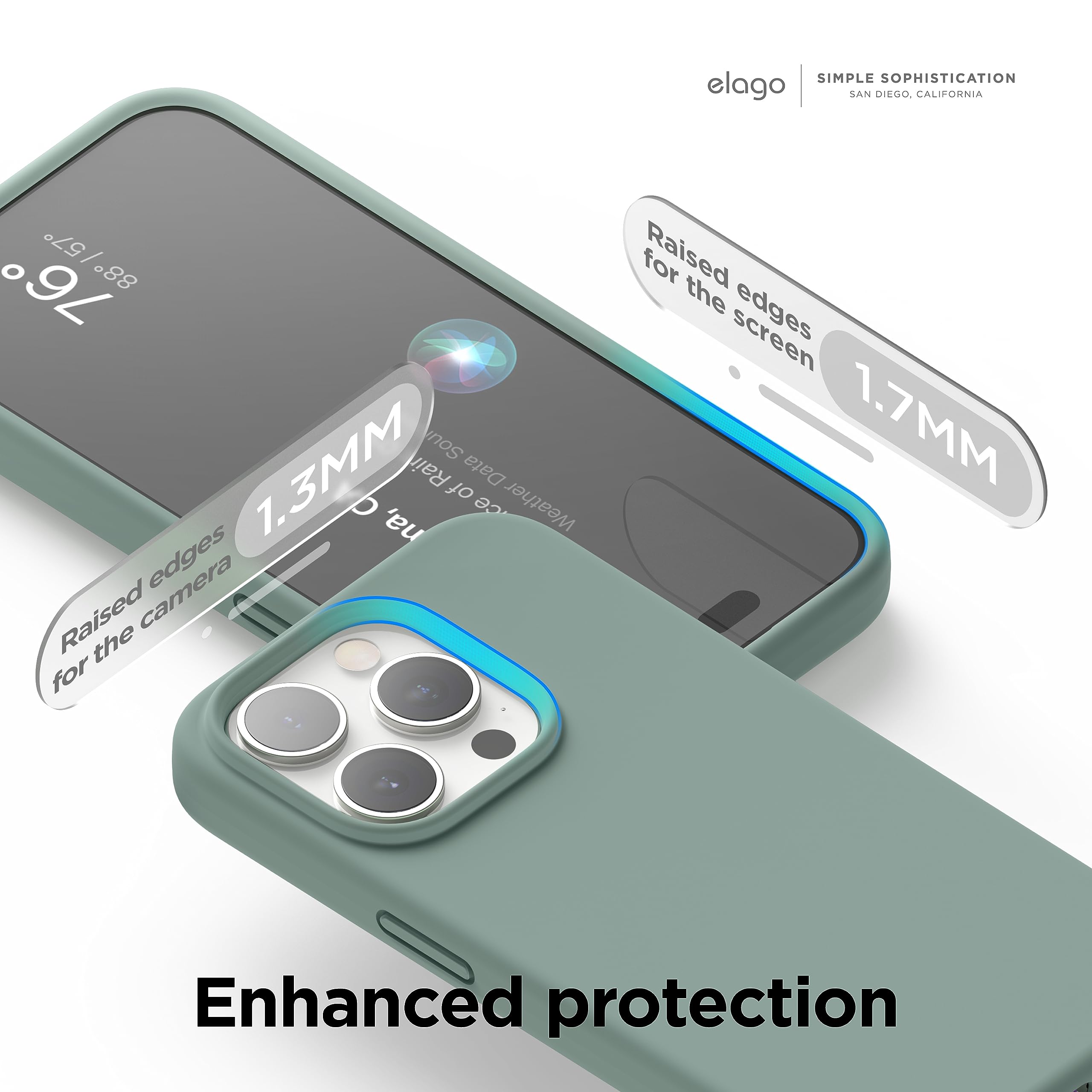 Elago Liquid Silicone Case Compatible With Iphone 15 Pro Max, Premium Quality, Full Body Protection Case [4 Layer Shockproof Str