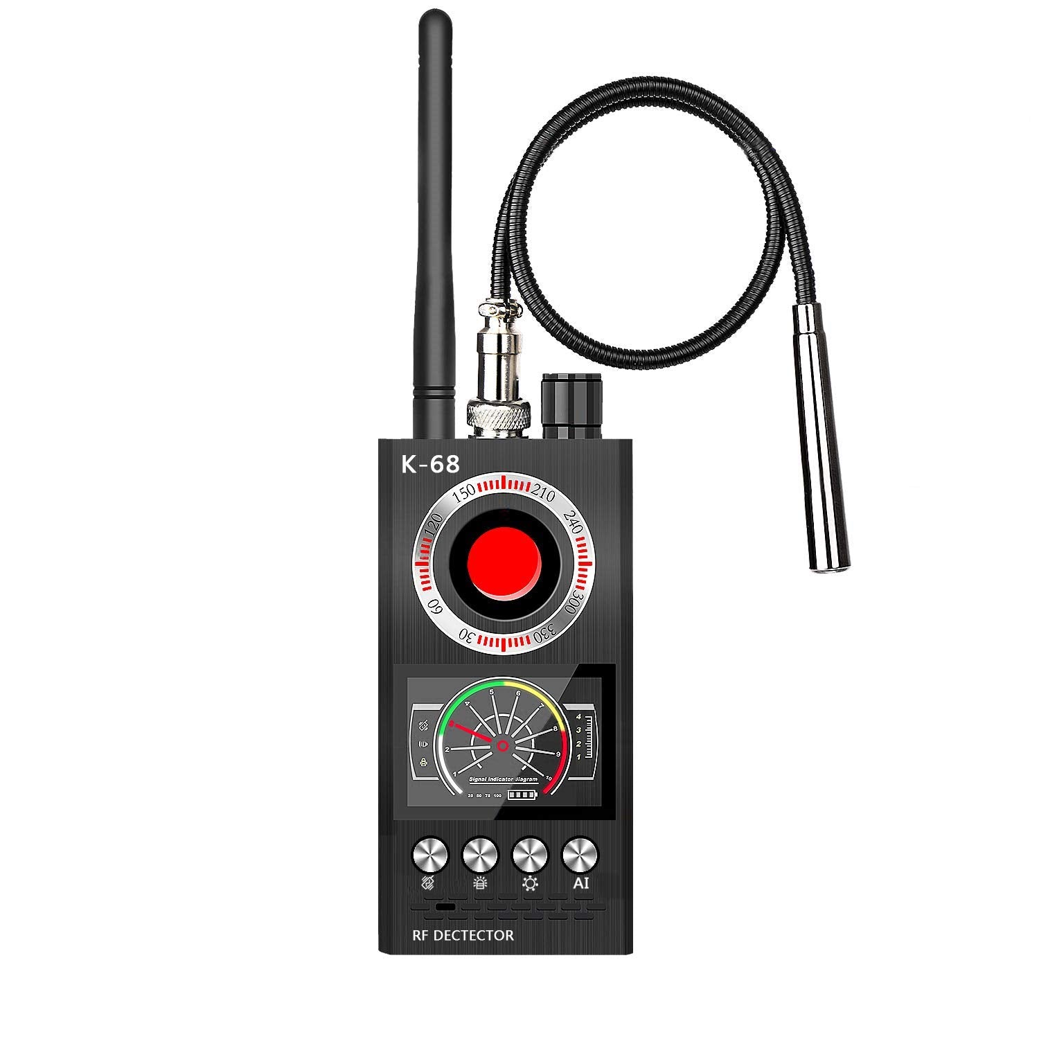 Wattne Anti Spy Detector, Bug Detector, Korkuan Rf Detector, Hidden Camera Detectors, Camera Finder For Wireless Audio Bug Camer