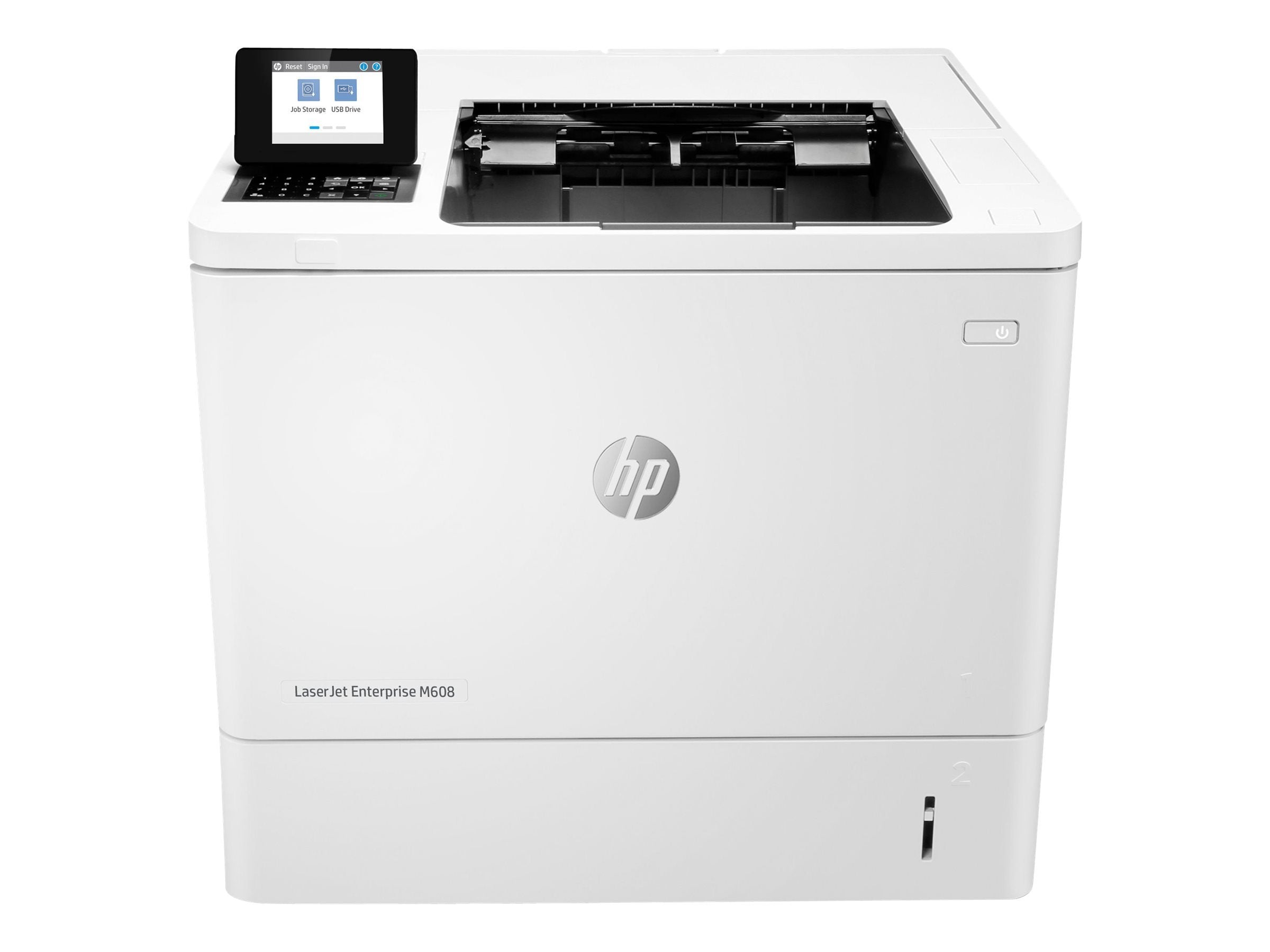 Hp Laserjet Enterprise M608N Monochrome Printer With Built-In Ethernet (K0Q17A), Light Gray
