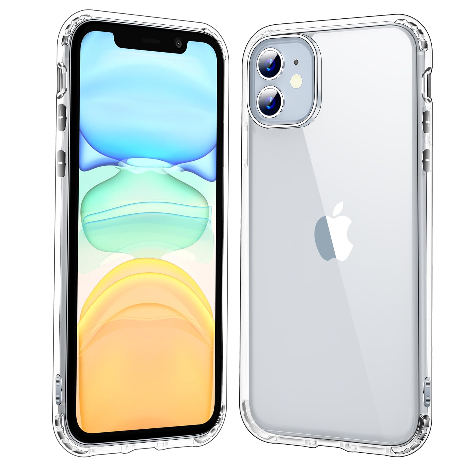 Jaroco For Iphone 11 Phone Case 6.1 Inch, Anti Yellowing Shockproof Phone Bumper Cover, Anti Scratch Clear
