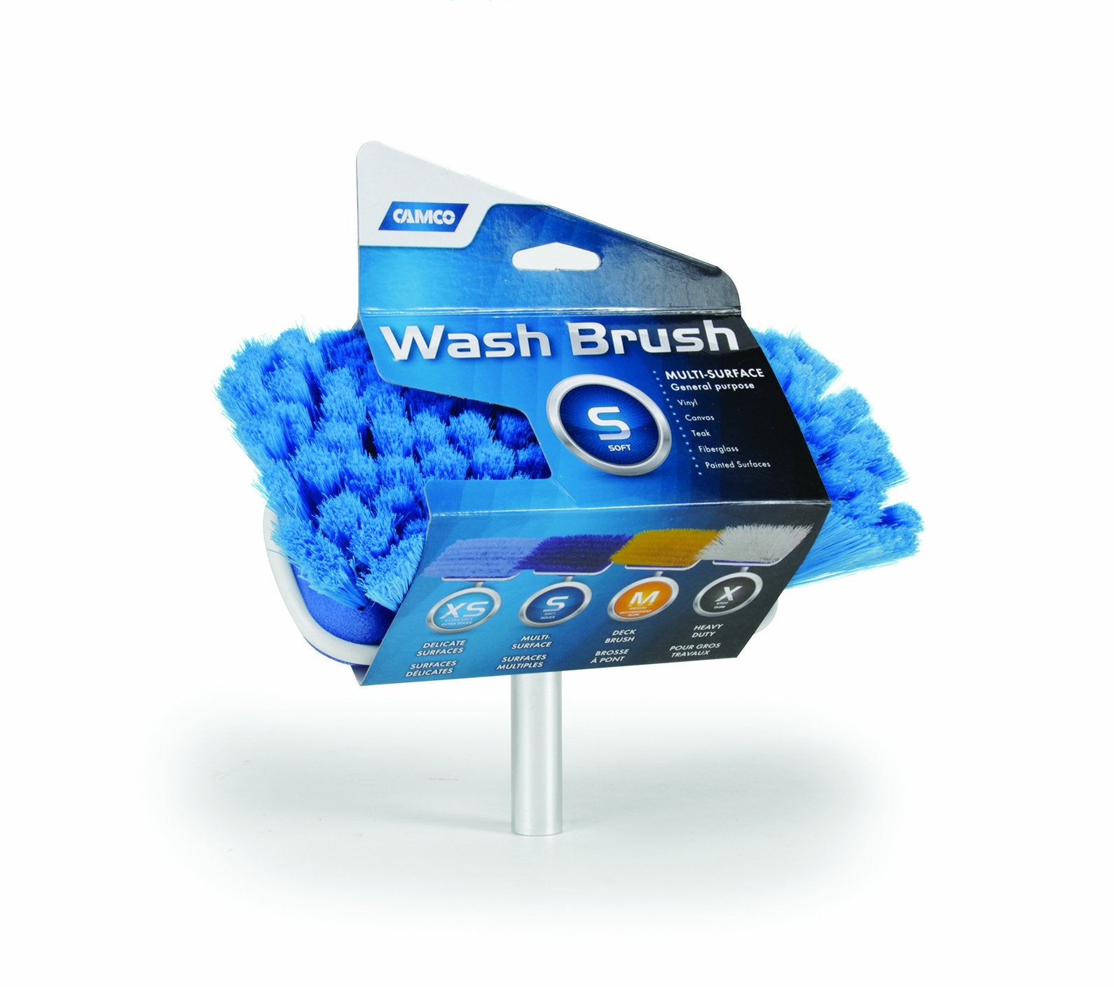 Camco 41922 Soft Blue Brush Attachment, 10'' Wide, Universal Fit,WBHDWB007H2SKA6