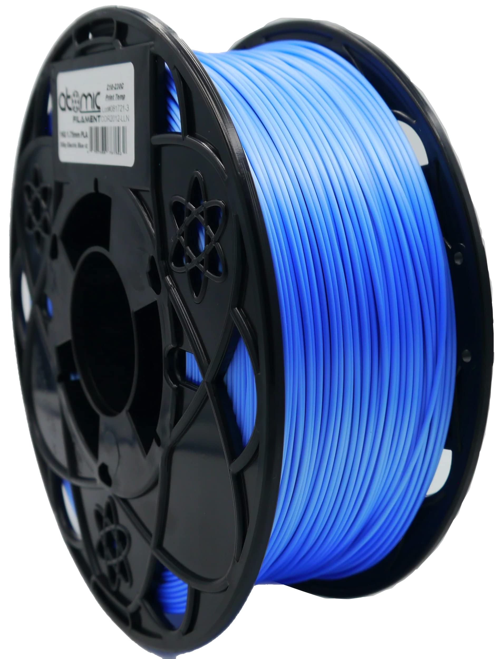 Atomic Filament Silky Electric Blue V2 Pla 3D Printer Pla Filament 1.75 Mm | Dimensional Accuracy 99% Probability +/  0.02Mm | F