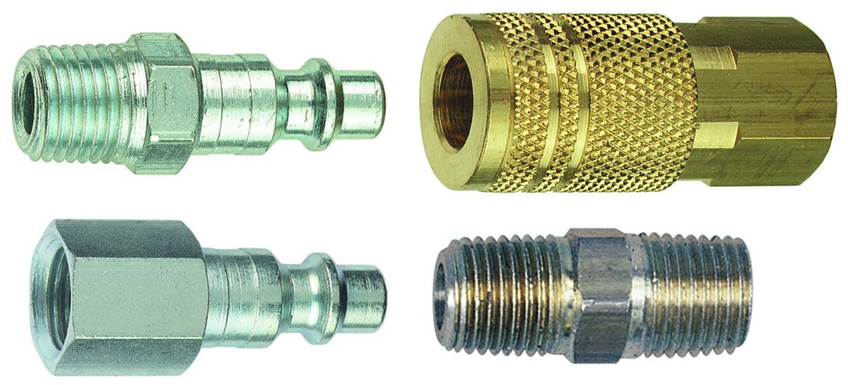 Tru Flate 13 203 1/4'' I/M Design X 1/4'' Npt Mixed Plug/Coupler Set