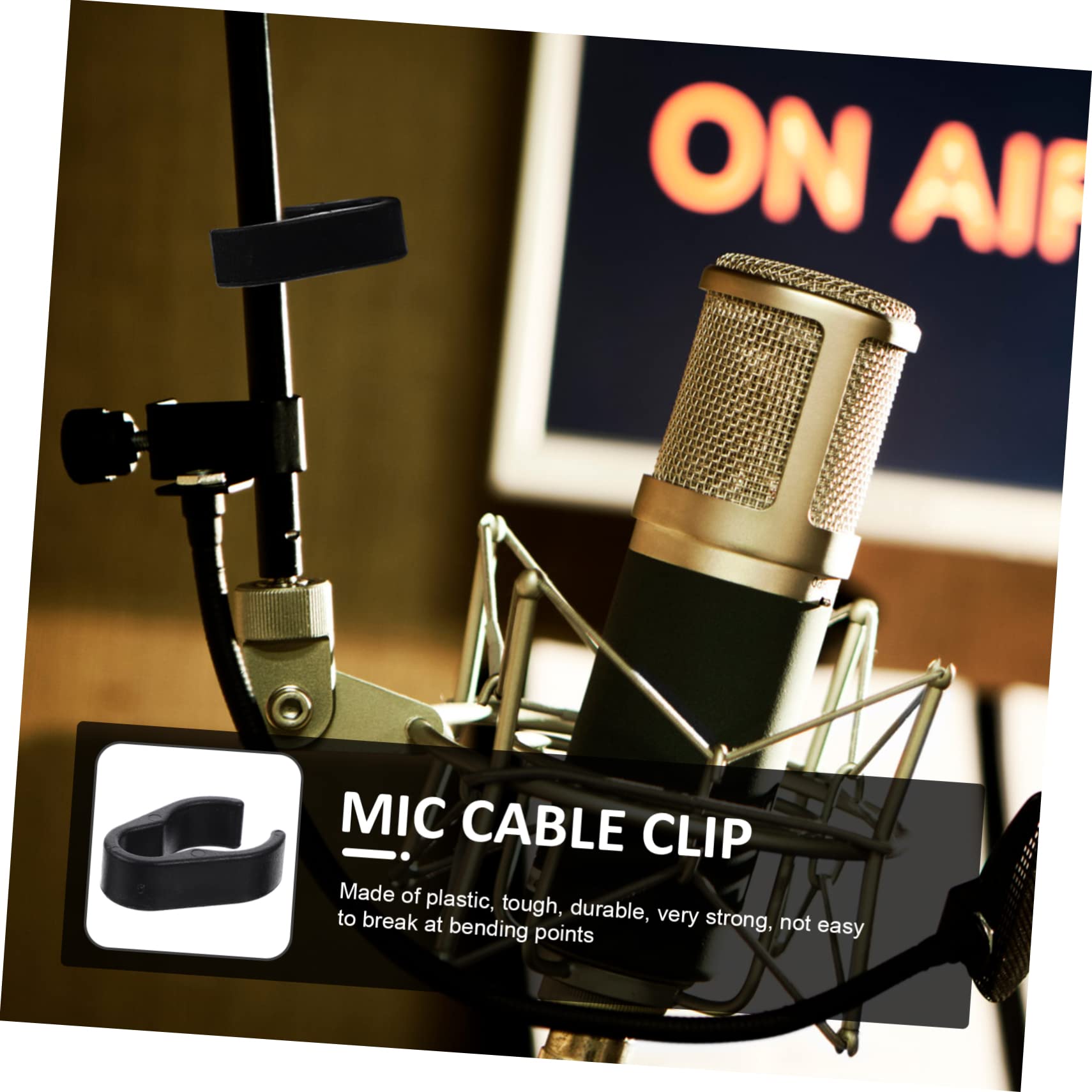 Topperfun 10Pcs Microphone Clip