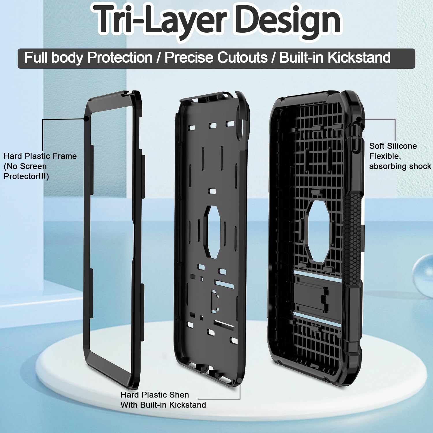 Bmouo Case For Ipad 10Th Generation Case 10.9 Inch 2022, Ipad 10Th Generation Case With Kickstand & Pencil Holder, Heavy Duty Sh