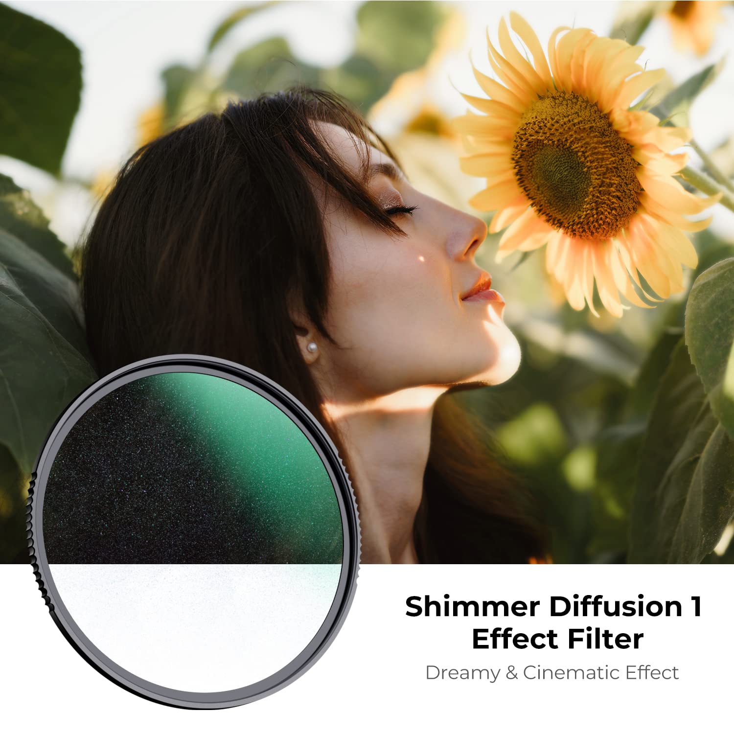 K&F Concept 67Mm Shimmer Diffusion 1 Filter Optical Glass Glimmer Effect Filter For Camera Lens Nano X Series