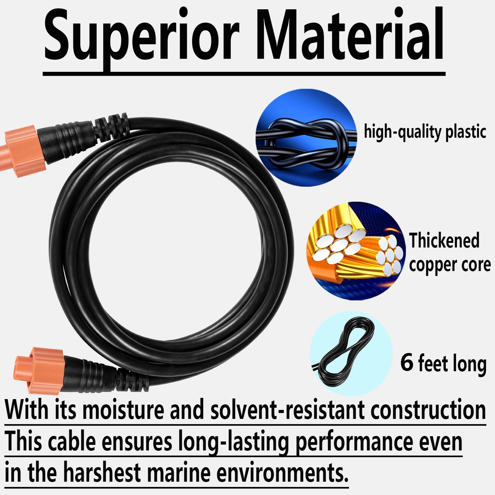 Bonbo 3005.6855 Replacement For Lowrance 6Ft/1.82M Ethernet Crossover Cable
