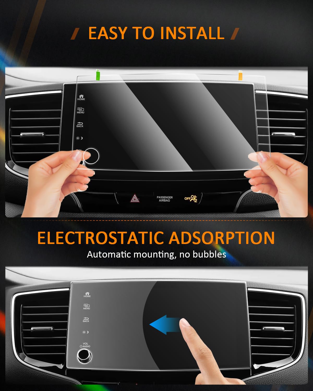 Cdefg For 2023 Honda Ridgeline Screen Protector For Ridgeline Accessories 2023 2022 2021 Sport Rtl Rtl E Black Edition Touch Screen Radio Display Cover 8' Tempered Glass