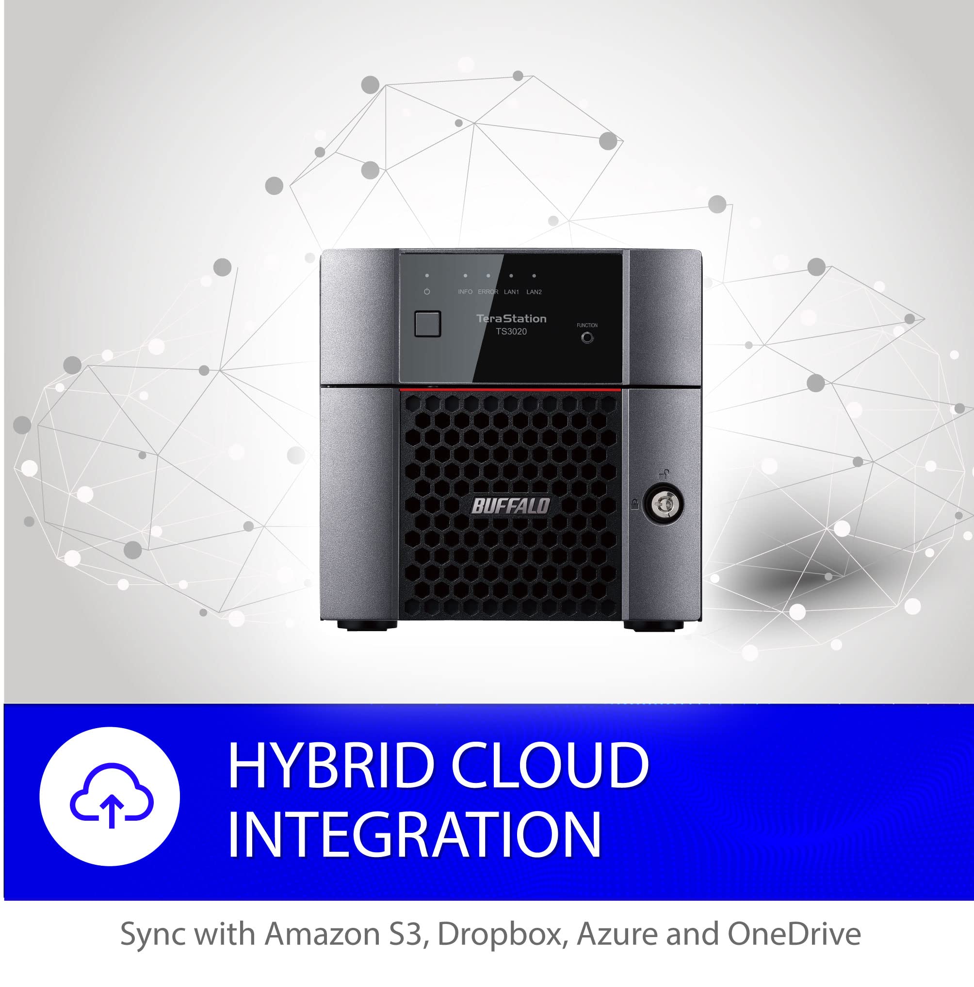 Buffalo Terastation 3220Dn 2 Bay Desktop Nas 8Tb (2X4Tb) With Hdd Nas Hard Drives Included 2.5Gbe / Computer Network Attached St