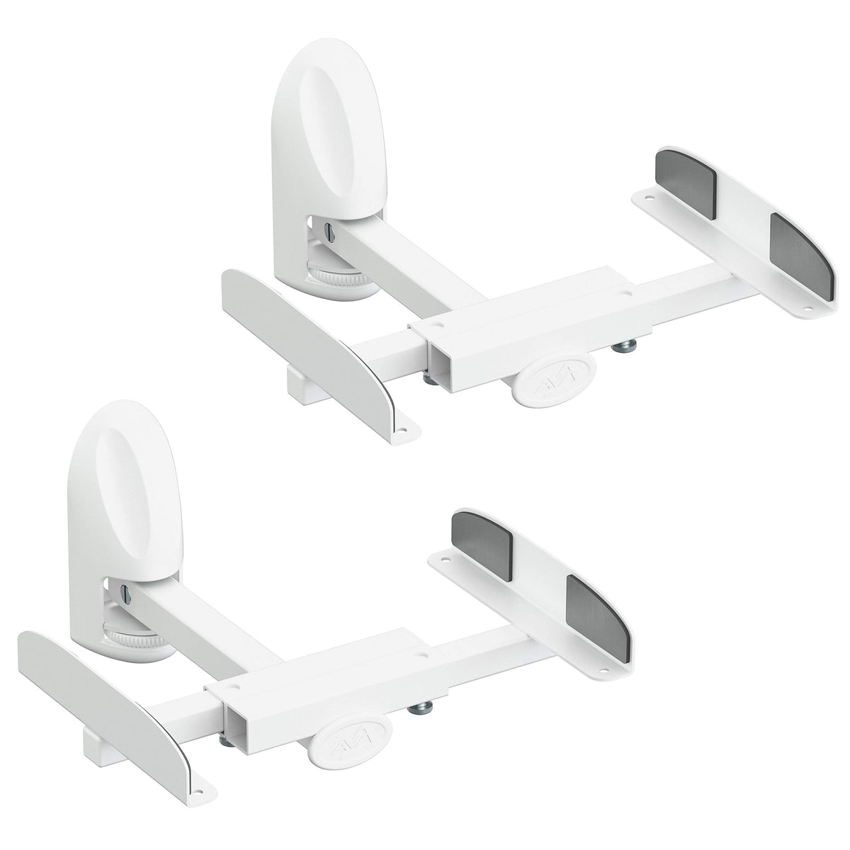 Avf Traditional Steel Side Clamping Speaker Mounts In White (Set Of 2)