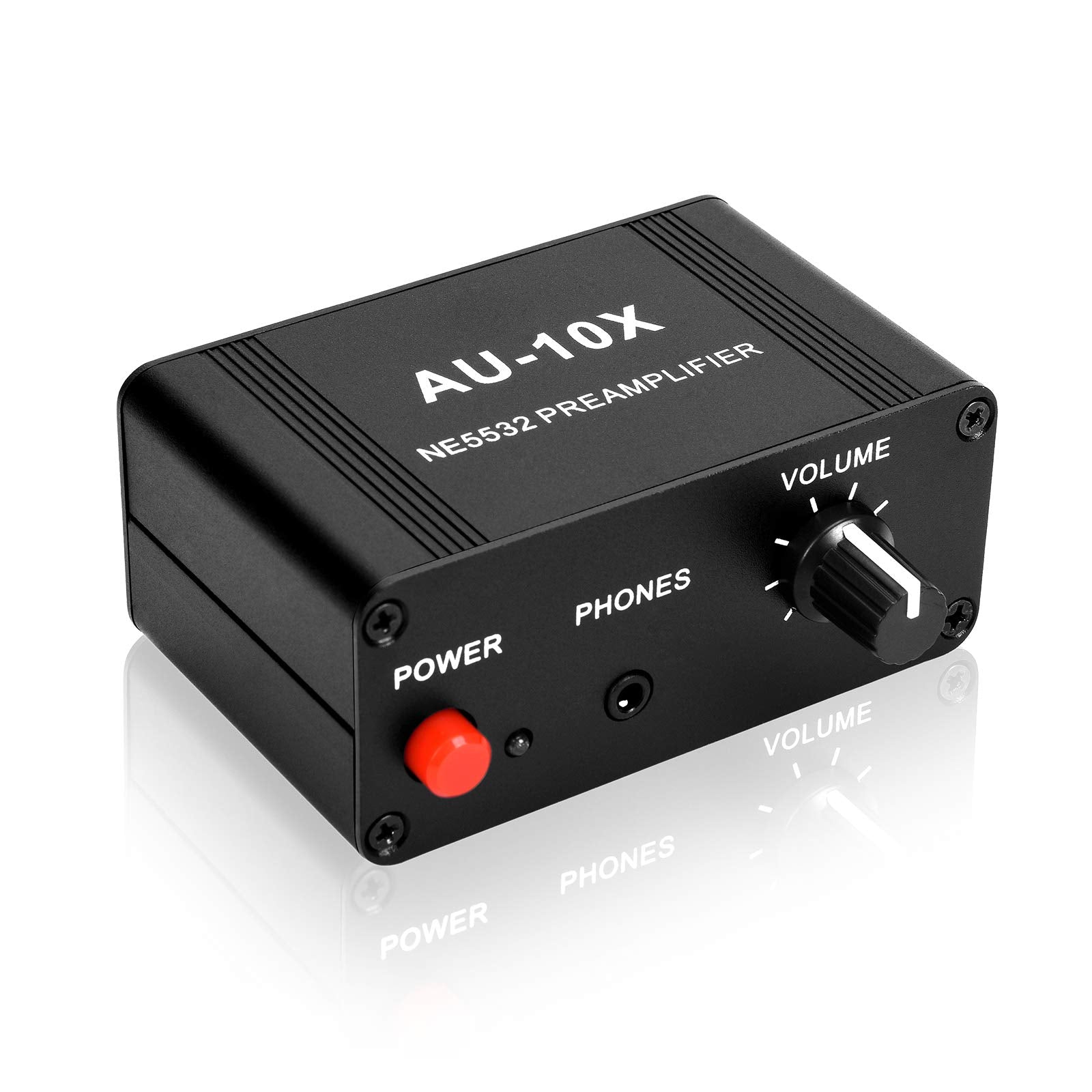 Atnedcvh Mini Small Stereo Audio Preamplifier, Headphone Amplifier, Gain 20Db Phono Turntable Phonograph Preamp, Dual Op Amp Ne5