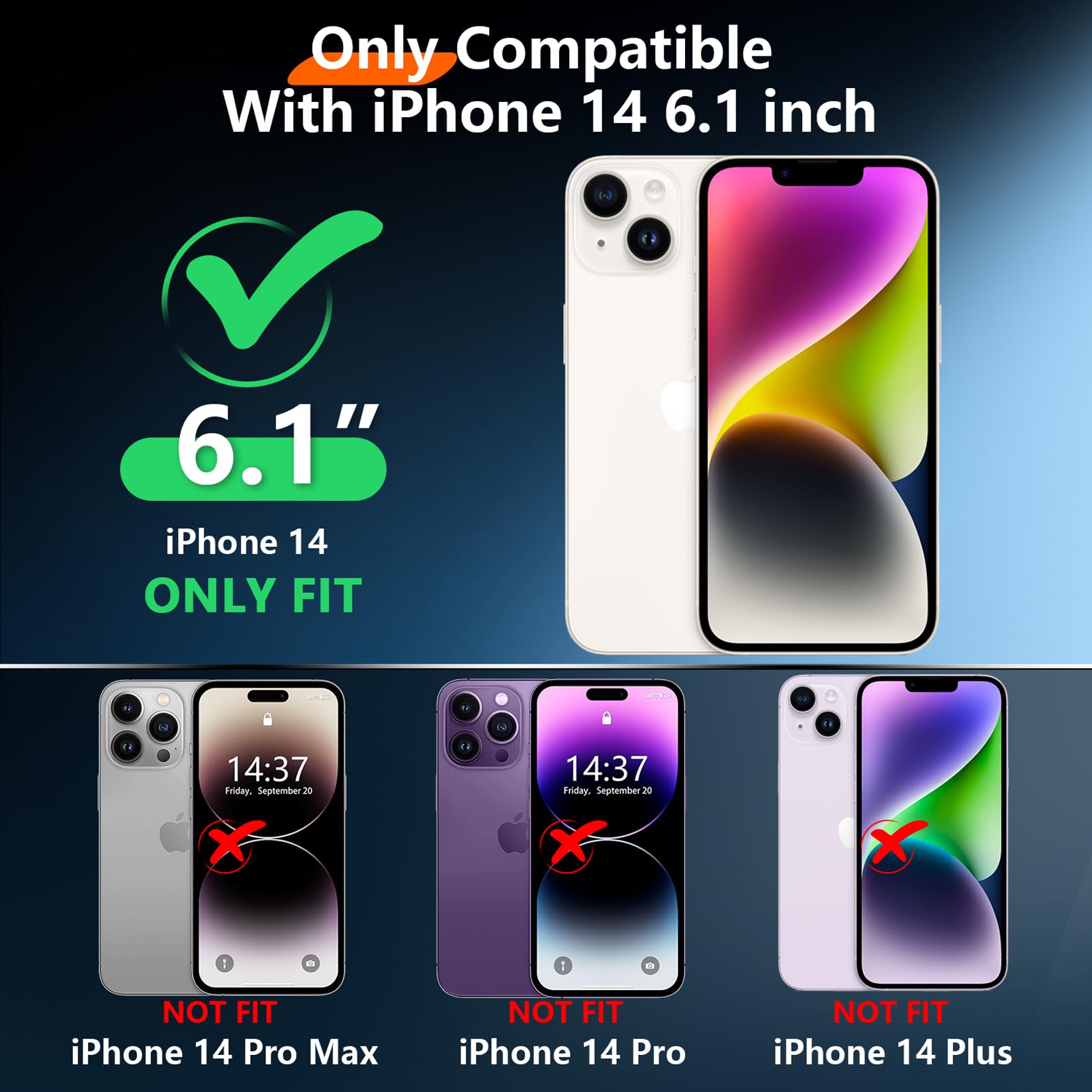 Red2Fire 2024 New For Iphone 14 Case Waterproof,[Built In Screen Protector & Camera Protector][Full Body Shockproof][Ip68 Underw