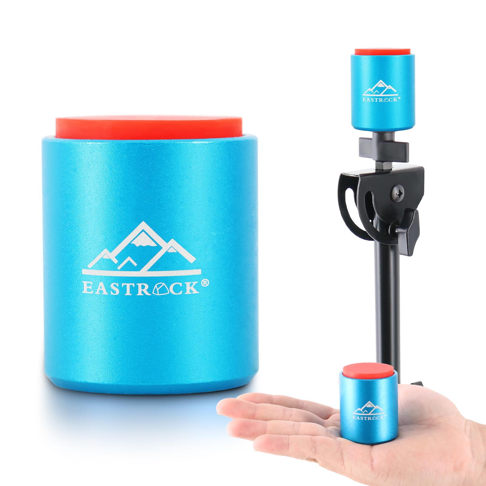 Eastrock Mini Practice Drum Pad Without Stand, 2.16 Inches Silent Drum Pad, Silicone Dumb Drum For Beginners (Blue)