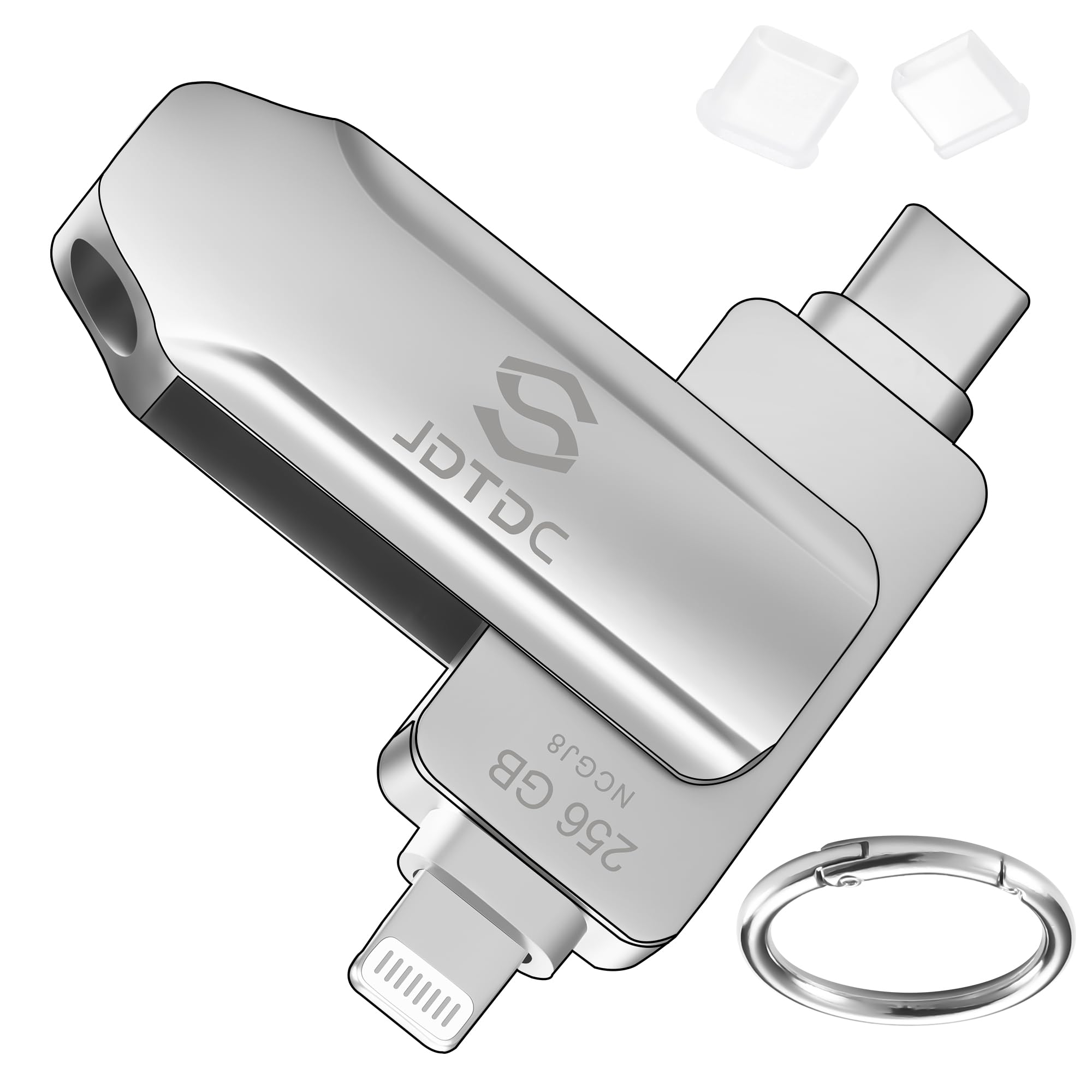 Jsl Jdtdc Apple Mfi Certified 256Gb Photo Storage Stick For Iphone 15 Flash Drive External Backup Storage Iphone Usb Drive Ipad 