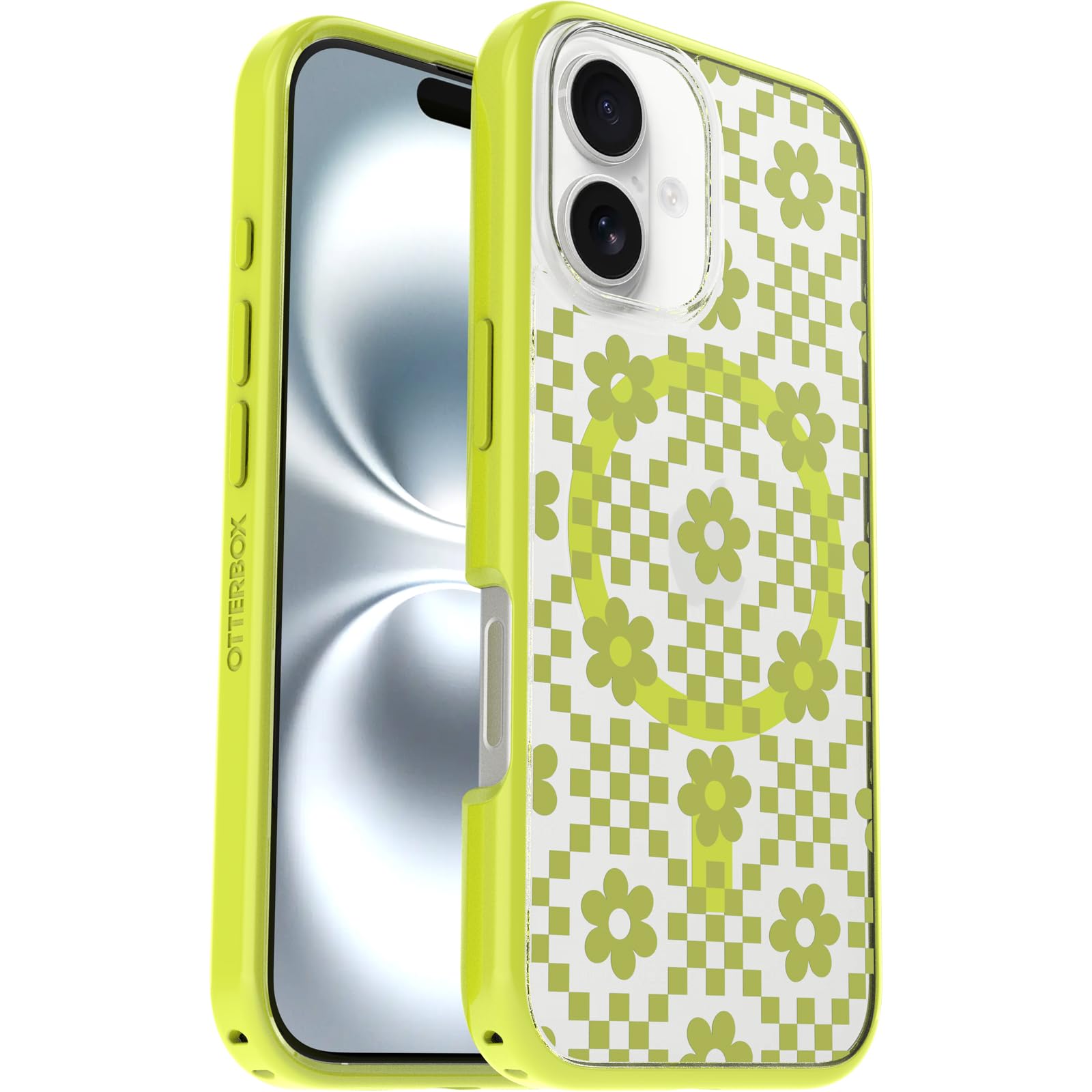 Otterbox Iphone 16 Symmetry Series Clear Case   Daisy Dance (Yellow)