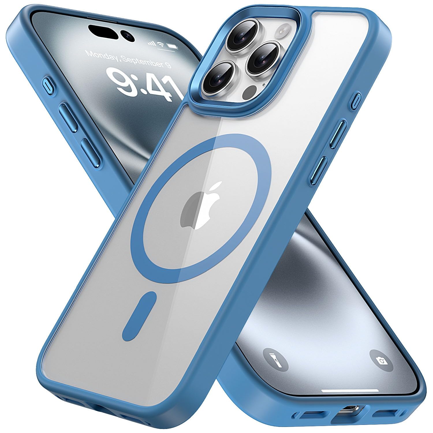 Gyizho Magnetic Case For Iphone 16 Pro Case, [Military Grade Drop Tested] [Compatible With Magsafe] Slim Protective Cover Transl