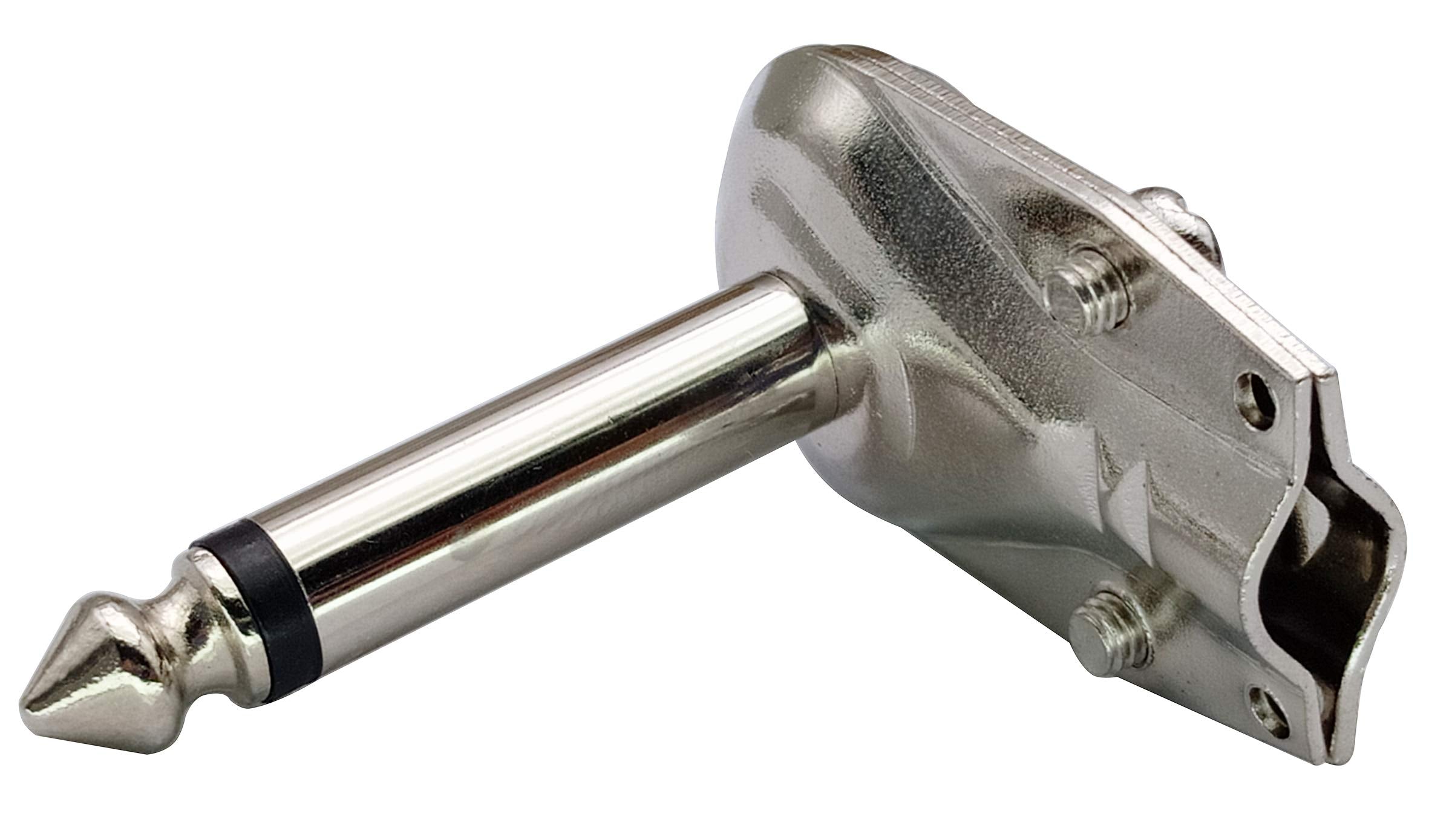 Aaotokk 90 Degree 6.35Mm Adapter Golden Plated Right Angle 6.35Mm 1/4 Inch Ts Mono Male Flat Pancake Style Plugs Connectors For