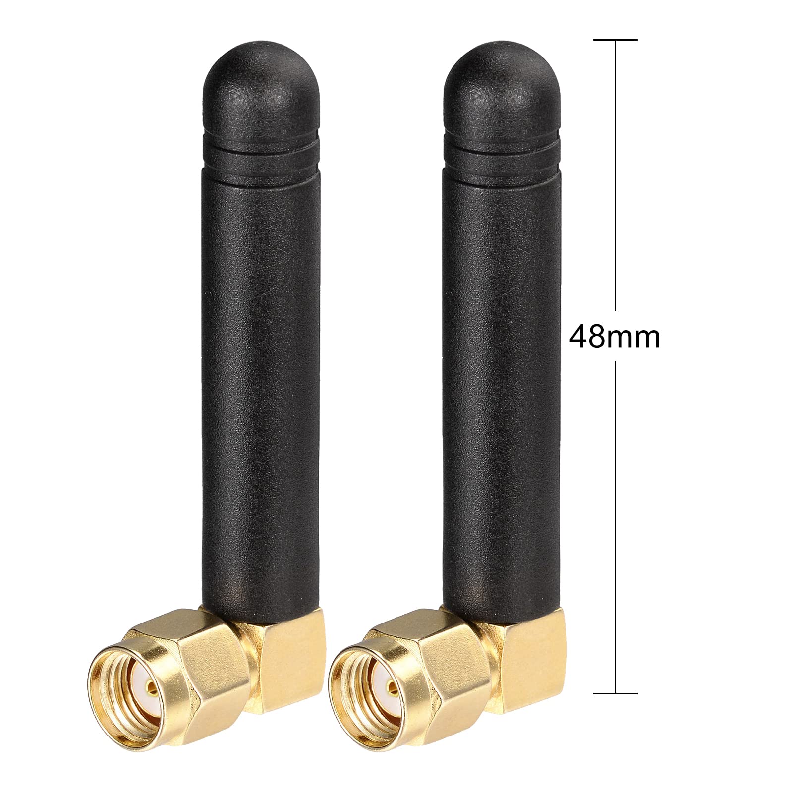 Bingfu Small Dual Band Wifi 2.4Ghz 5Ghz 5.8Ghz Mimo Rp Sma Male Antenna (2 Pack) For Fpv Wifi Bluetooth Usb Adapter Computer Pci