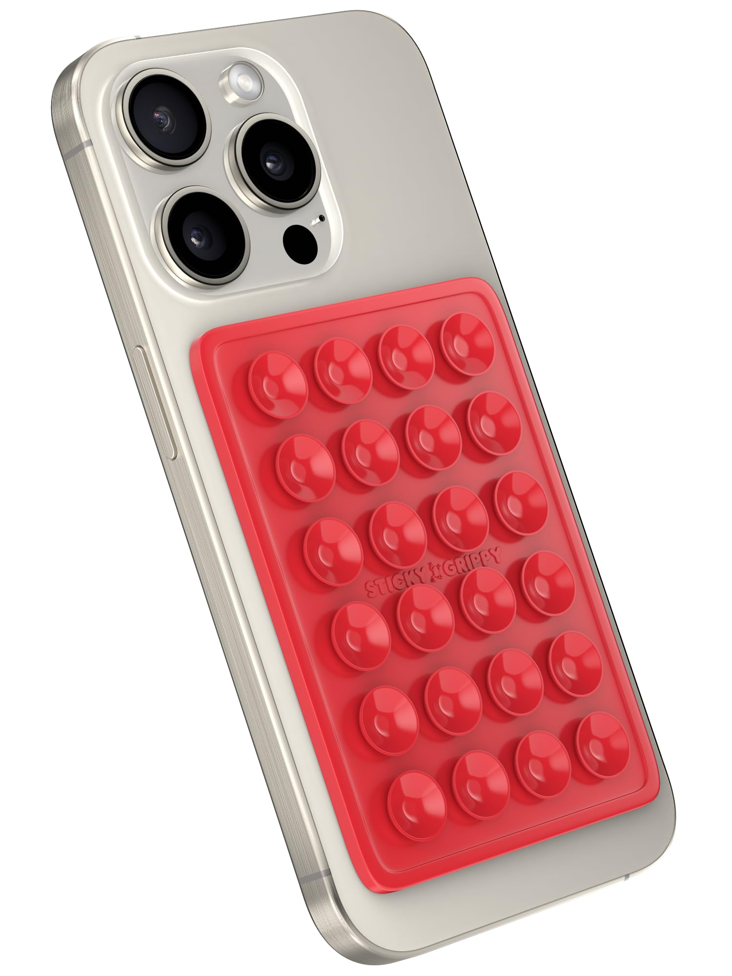 Stickygrippy Suction Phone Case Mount, Silicon Adhesive Phone Accessory For Iphone And Android, Hands Free Fidget Toy Mirror Sho