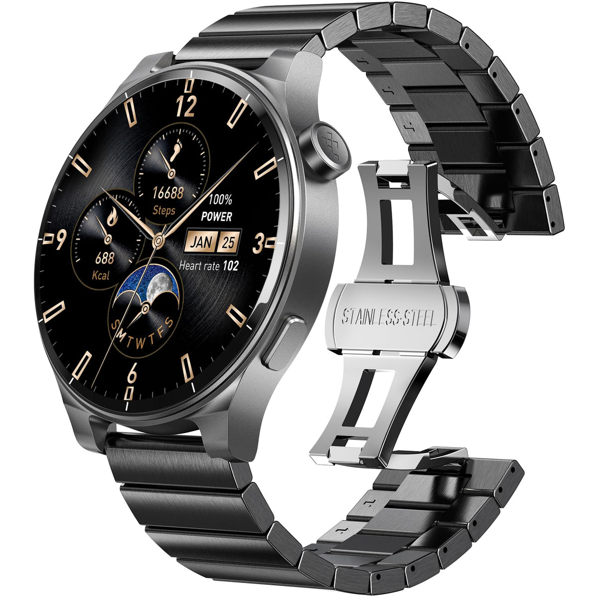 Tozo Amoled S5 Smart Watch (Answer/Make Calls), 1.43'' Amoled Smartwatch For Men Women 100+ Sport Modes Fitness Watch With Sleep