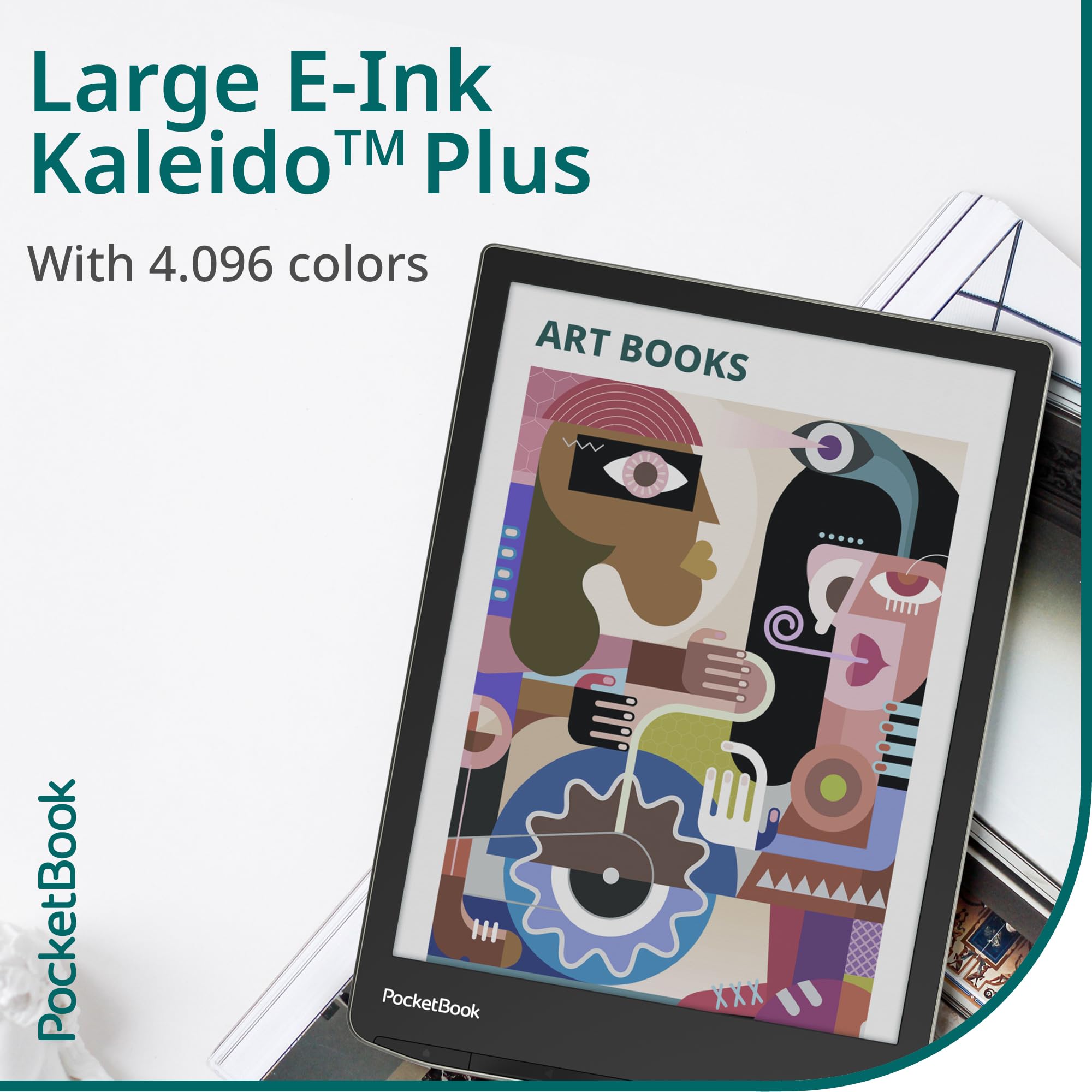 Pocketbook Inkpad Color 2 E Book Reader | Enhanced 7.8'' Color E Paper E Ink Screen | Eye Friendly E Reader For Comics | Smartli