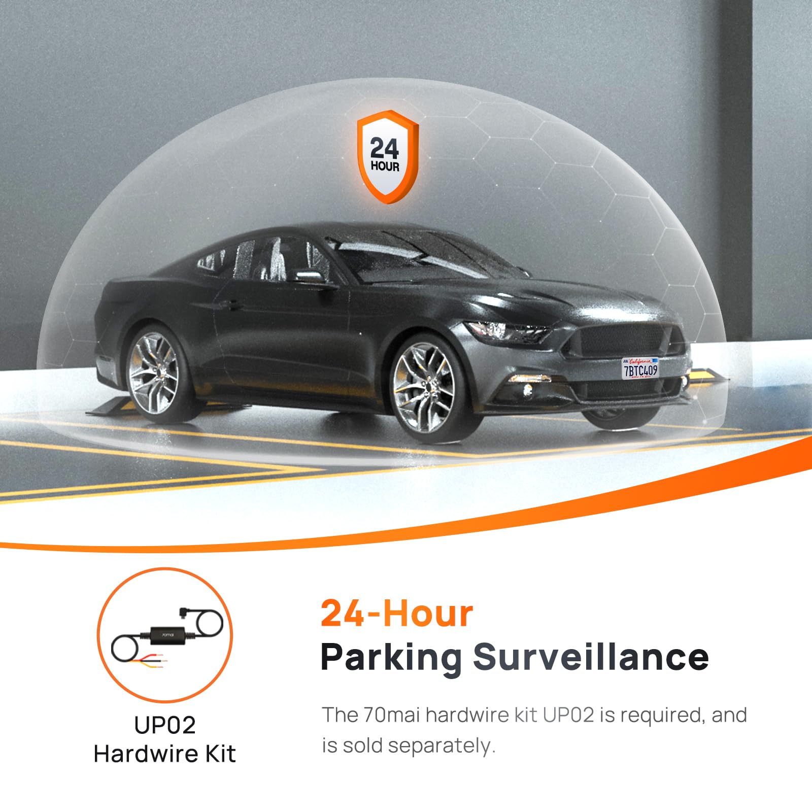 70Mai True 2.7K 1944P Ultra Full Hd Dash Cam A500S, Front And Rear, Built In Wifi Gps Smart Dash Camera For Cars, Adas, Sony Imx