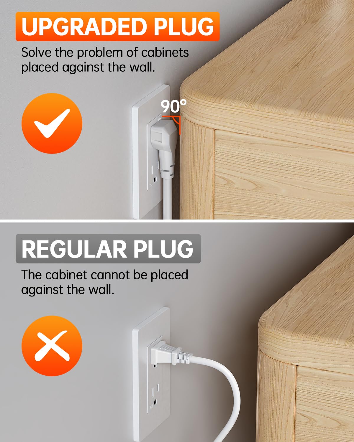 Elecpow White In Wall Cable Management Kit For Wall Mounted Tv  Recessed Pro Power Installation Kit   Single Ac Outlet Cord Hide