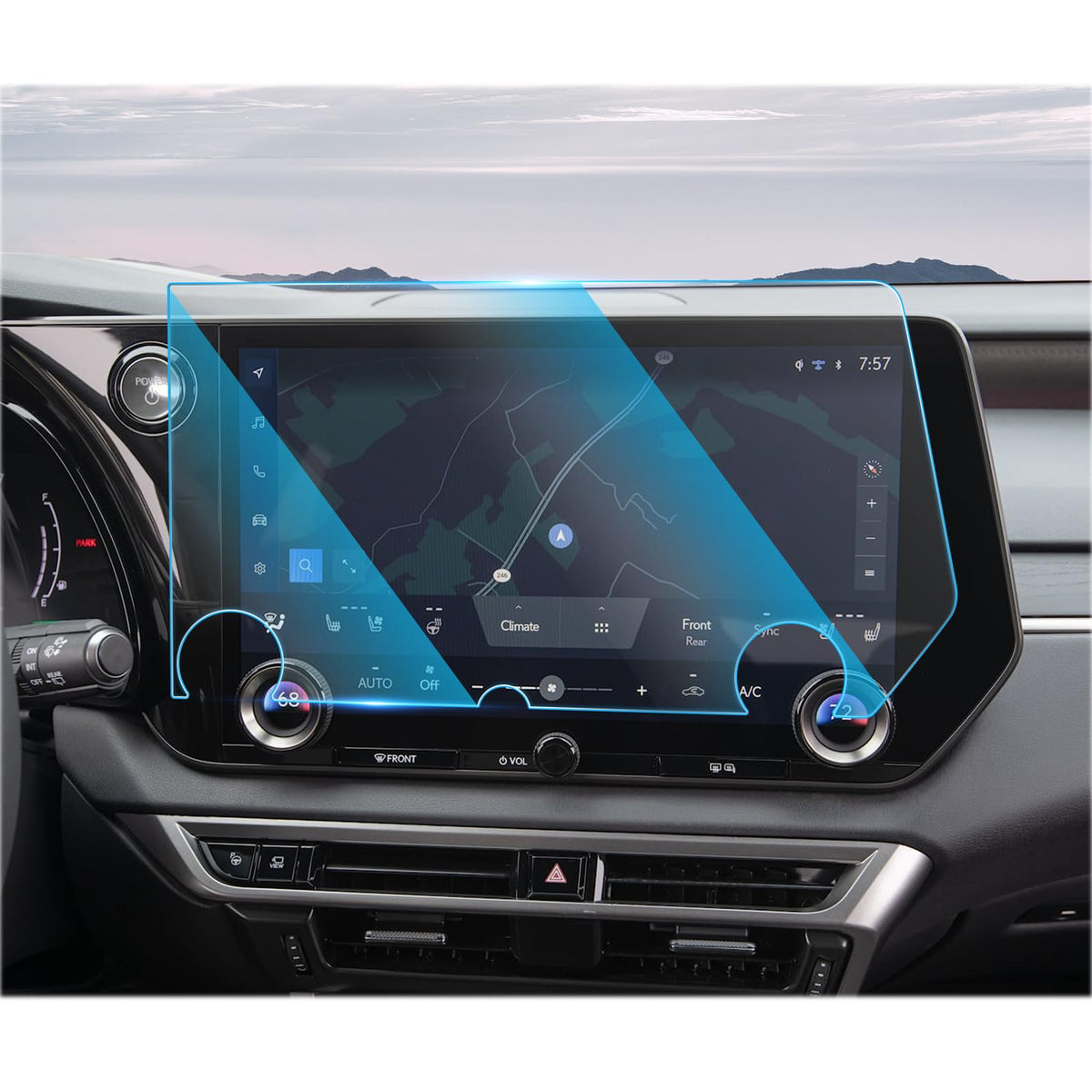 Cdefg Screen Protector For Lexus Rx 350 350H Tx 350 500H Accessories 2023 2024 2025 Touchscreen Cover For Rx350 Rx350H Premium Luxury Rx450H 500H F Sport Hybrid 2024 2025 Tx350-14 Tempered Glass
